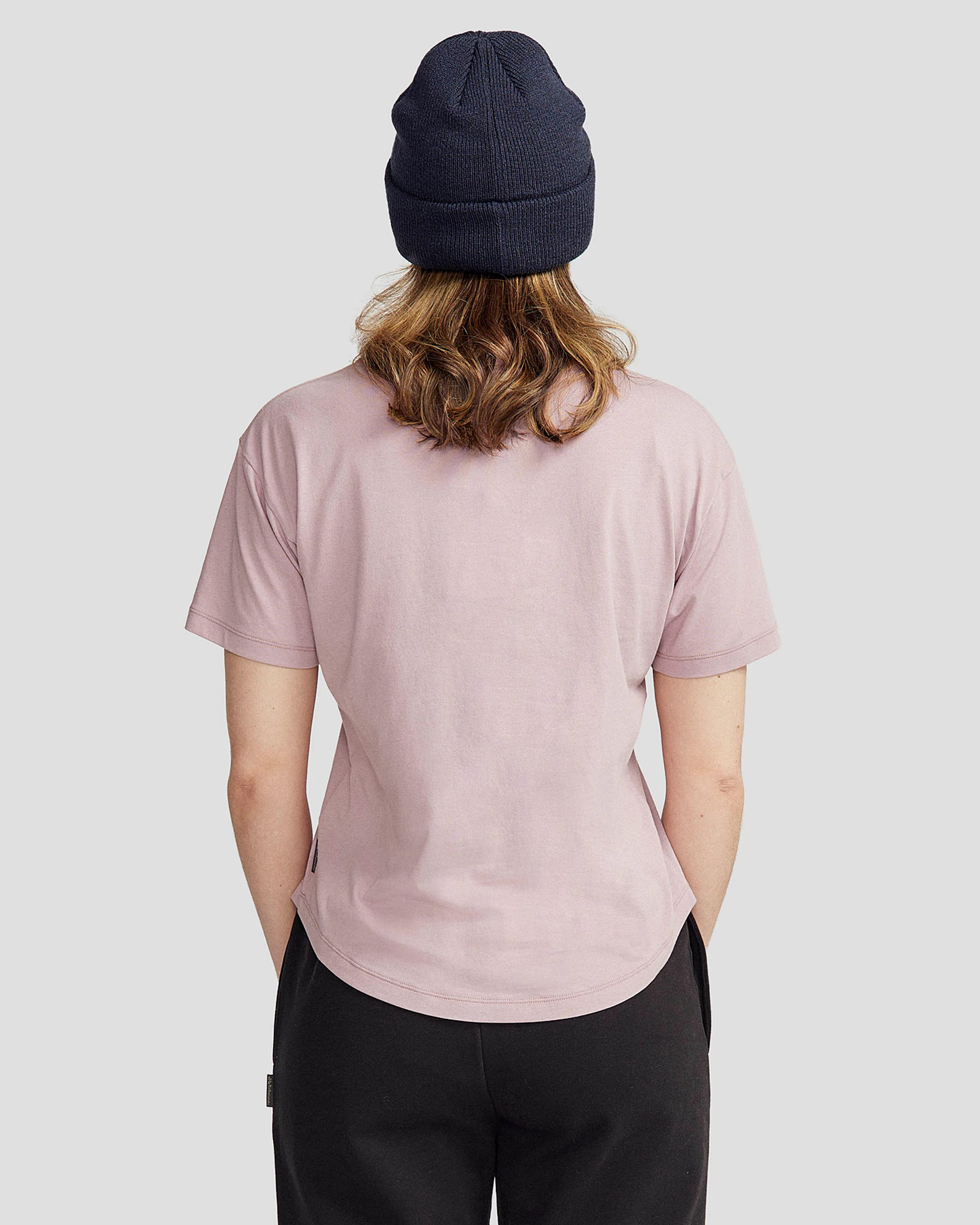 Women's Solid Organic Cotton T-Shirt - Light Thistle - Image 3