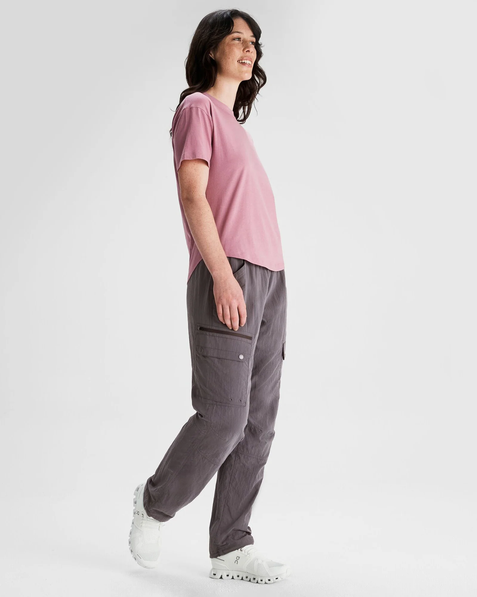 Women's Solid Organic Cotton T-Shirt - Orchid - Image 2