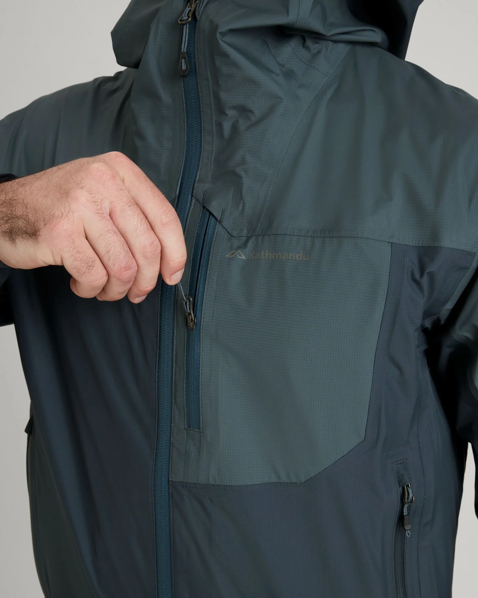 Men's STORM-Chaser 3-layer Rain Jacket - Night/Light Night - Image 5