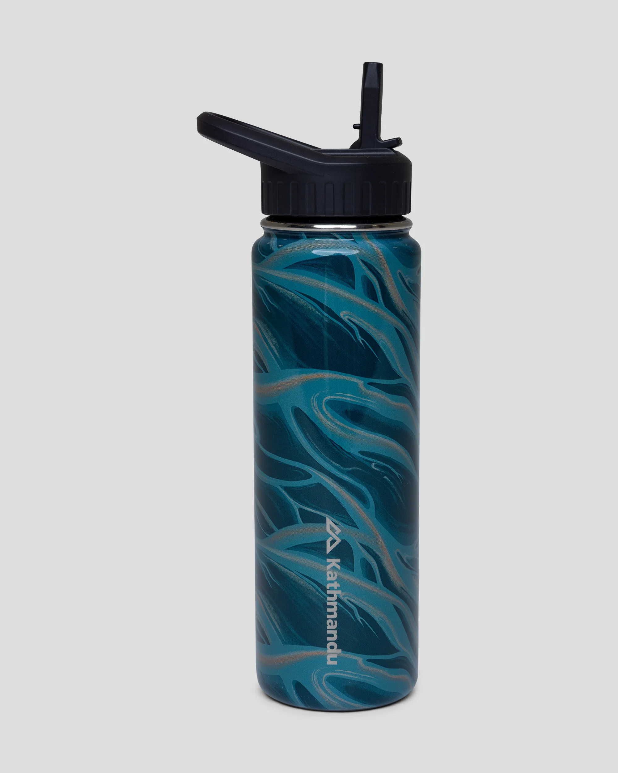 Straw Lid Insulated Bottle - 710 ml - Lagoon Braided River - Image 2