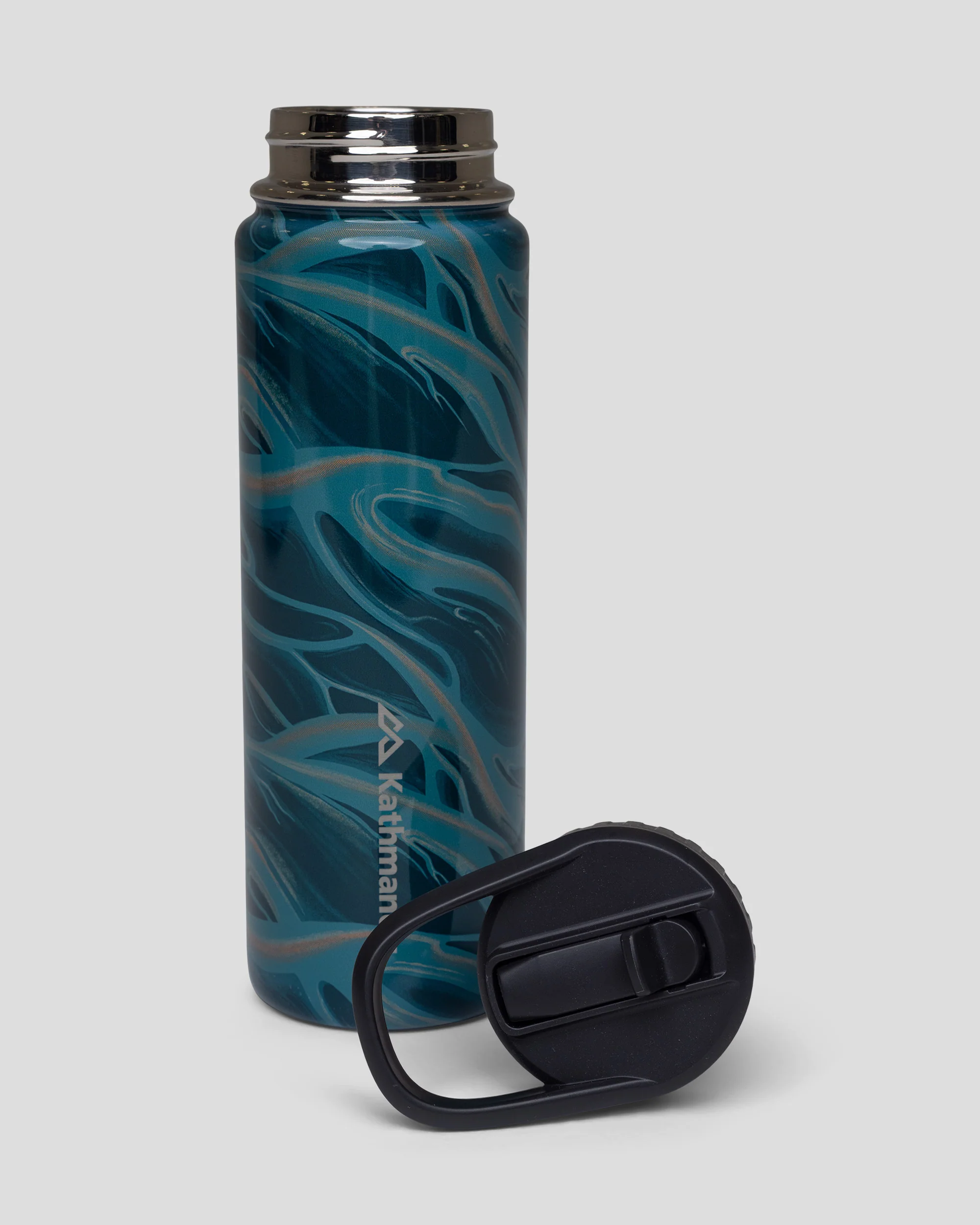 Straw Lid Insulated Bottle - 710 ml - Lagoon Braided River - Image 4