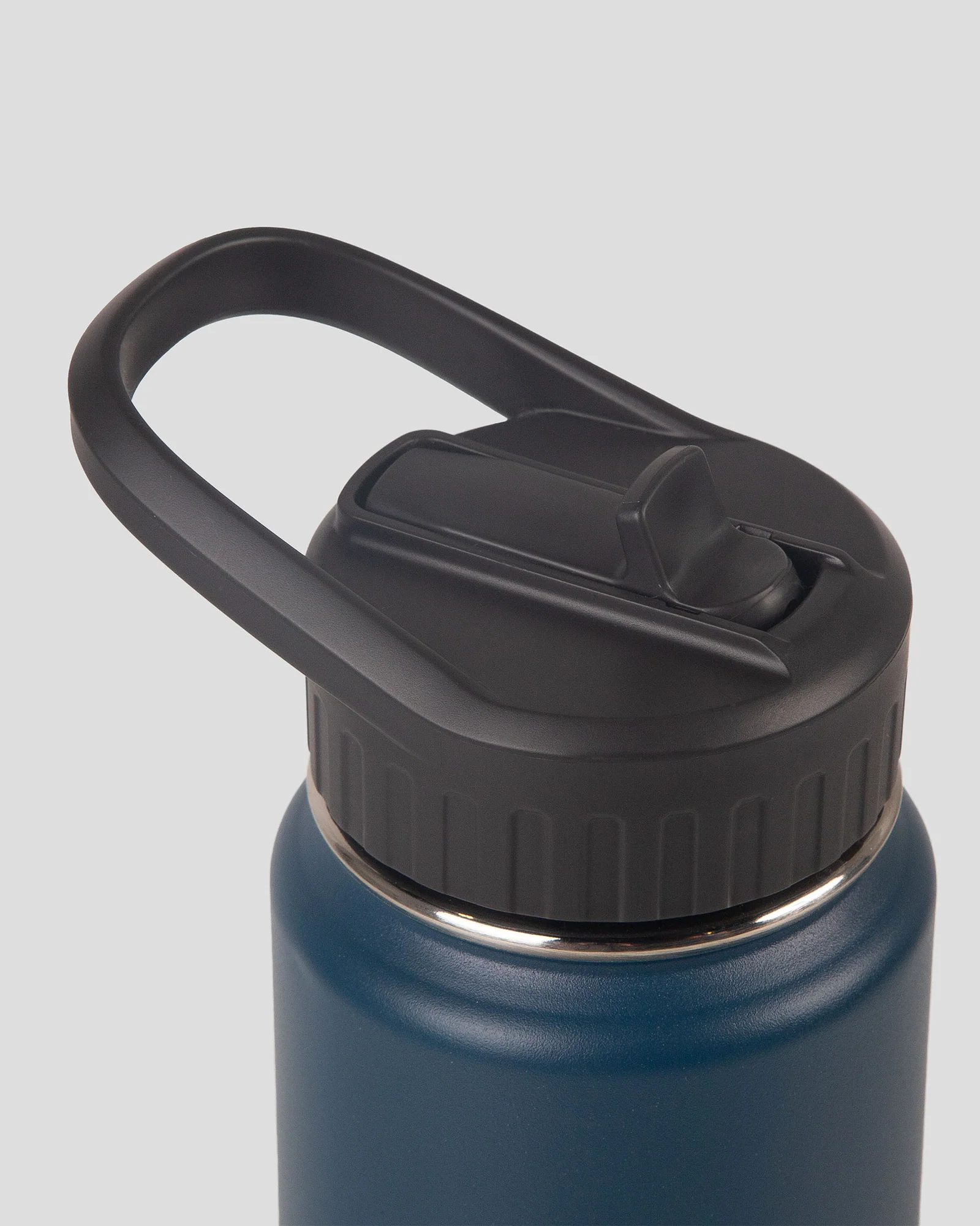 Straw Lid Insulated Bottle - Pure Navy - Image 2
