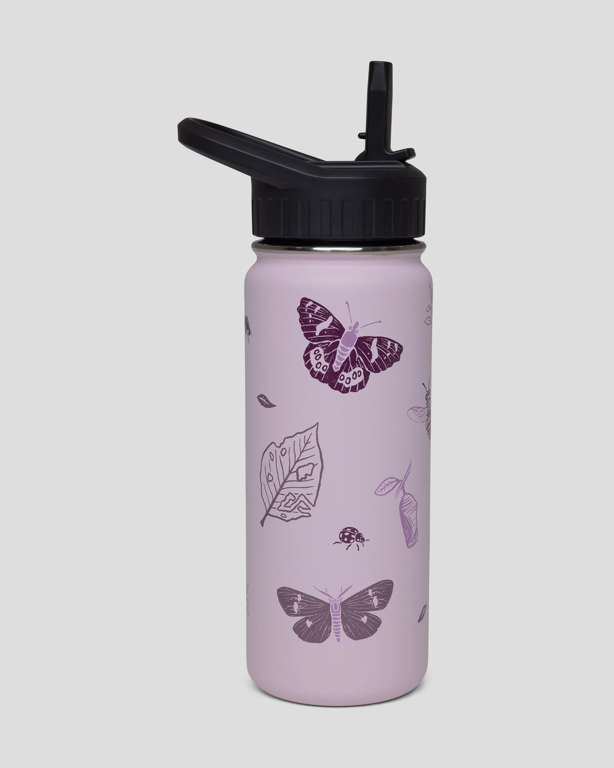 Kids'' Straw Lid Insulated Bottle - 530 ml - Stardust - Image 2