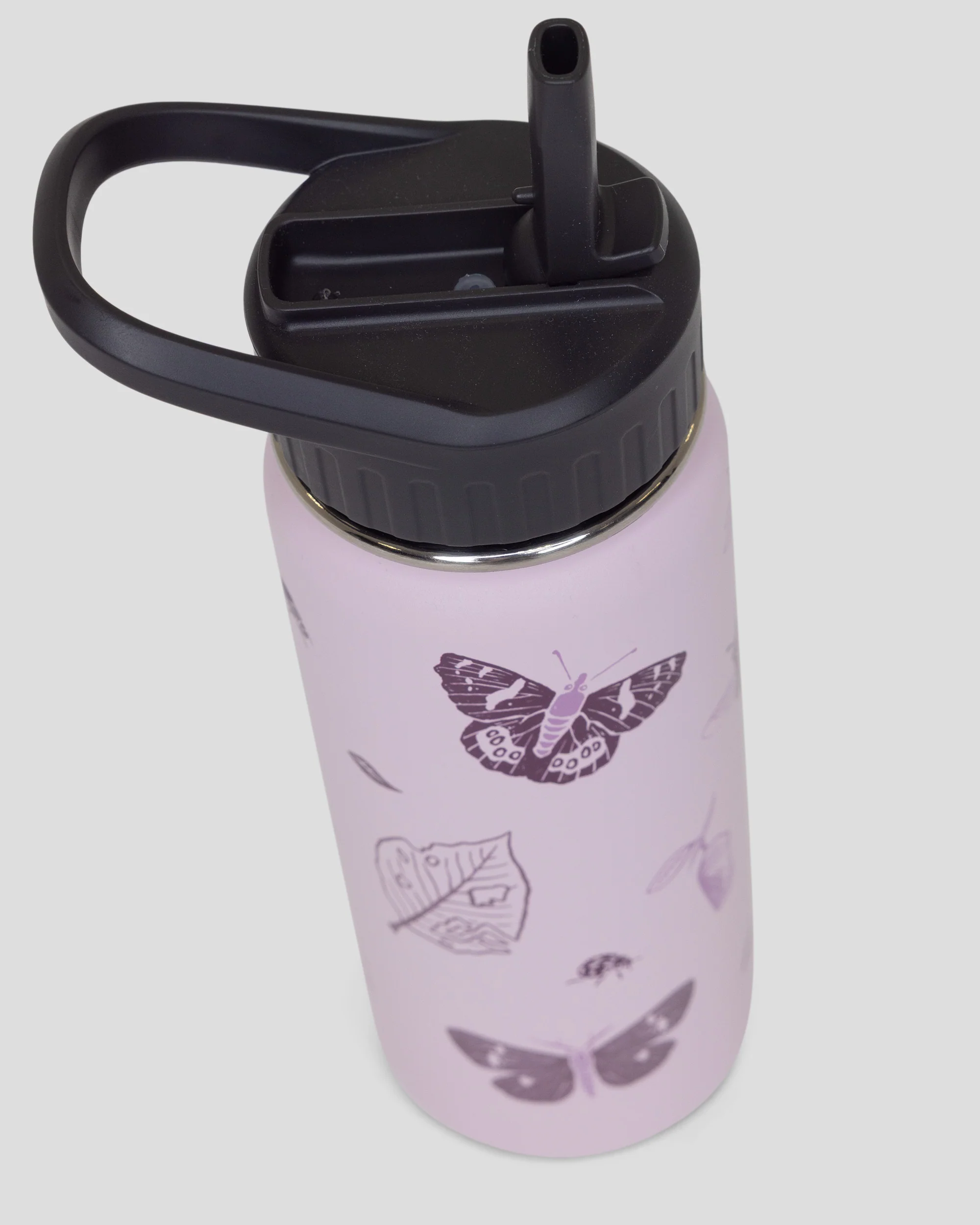 Kids'' Straw Lid Insulated Bottle - 530 ml - Stardust - Image 3