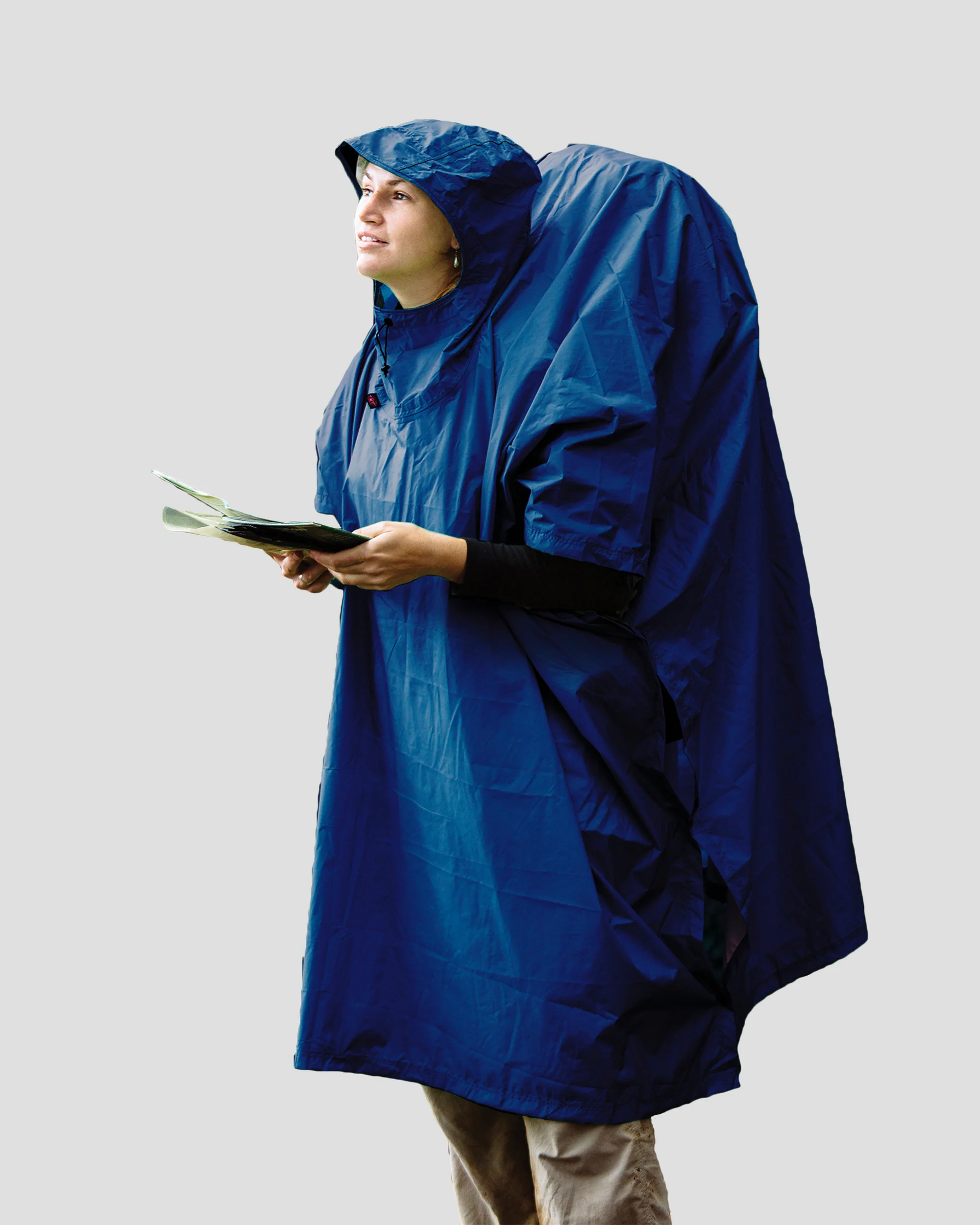 Sea to Summit 70D Nylon Tarp Poncho - Blue - Image 2