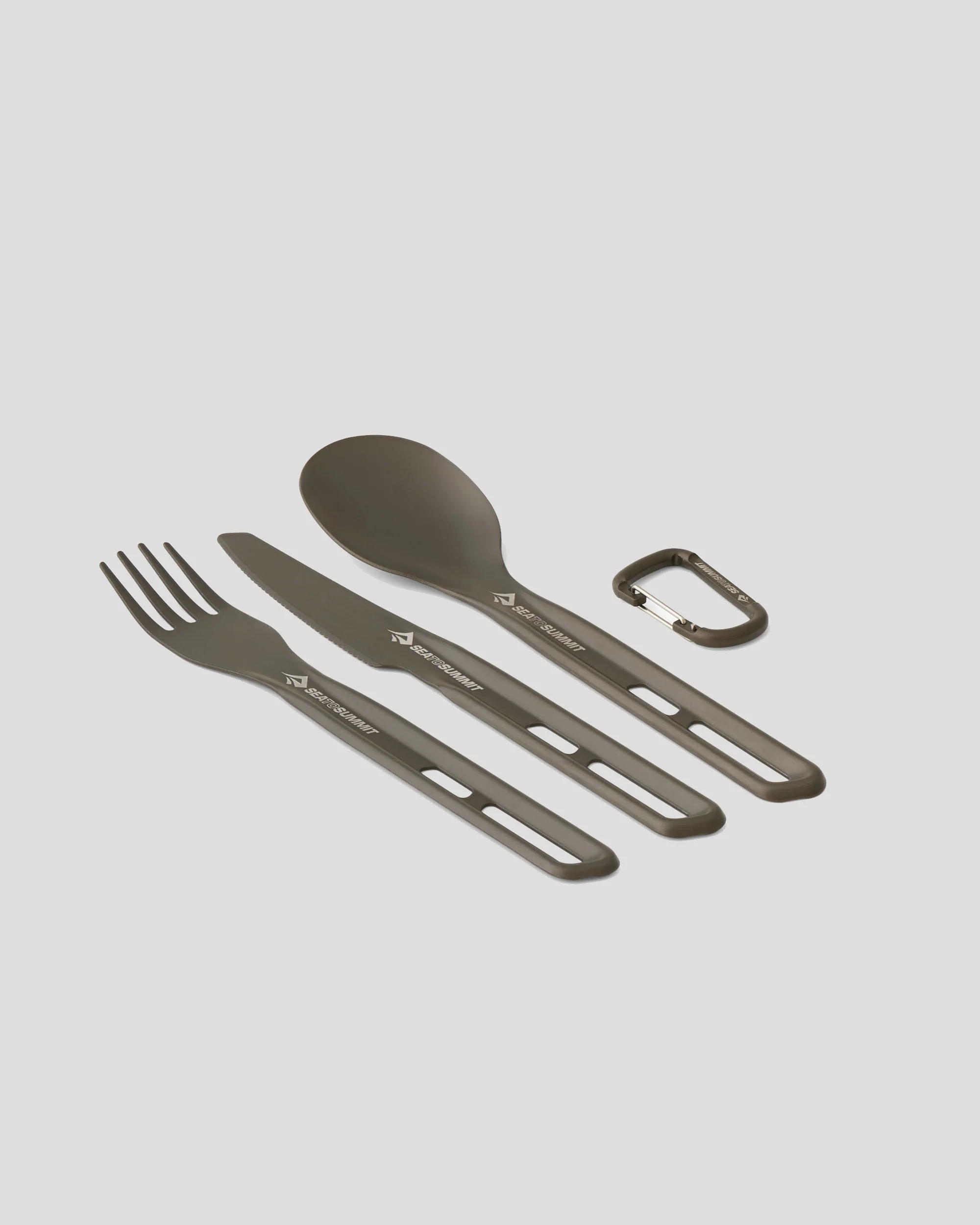 Sea to Summit Frontier UL Cutlery Set - Fork, Spoon & Knife - Anodised Grey - Image 3