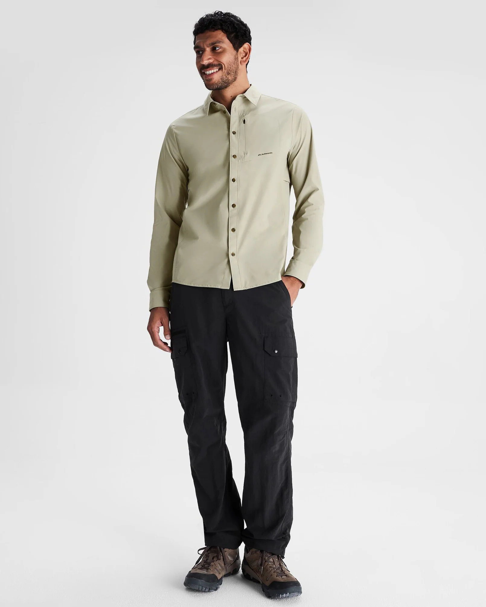Men's Sun Breaker Long Sleeve Shirt - Light Beech - Image 2