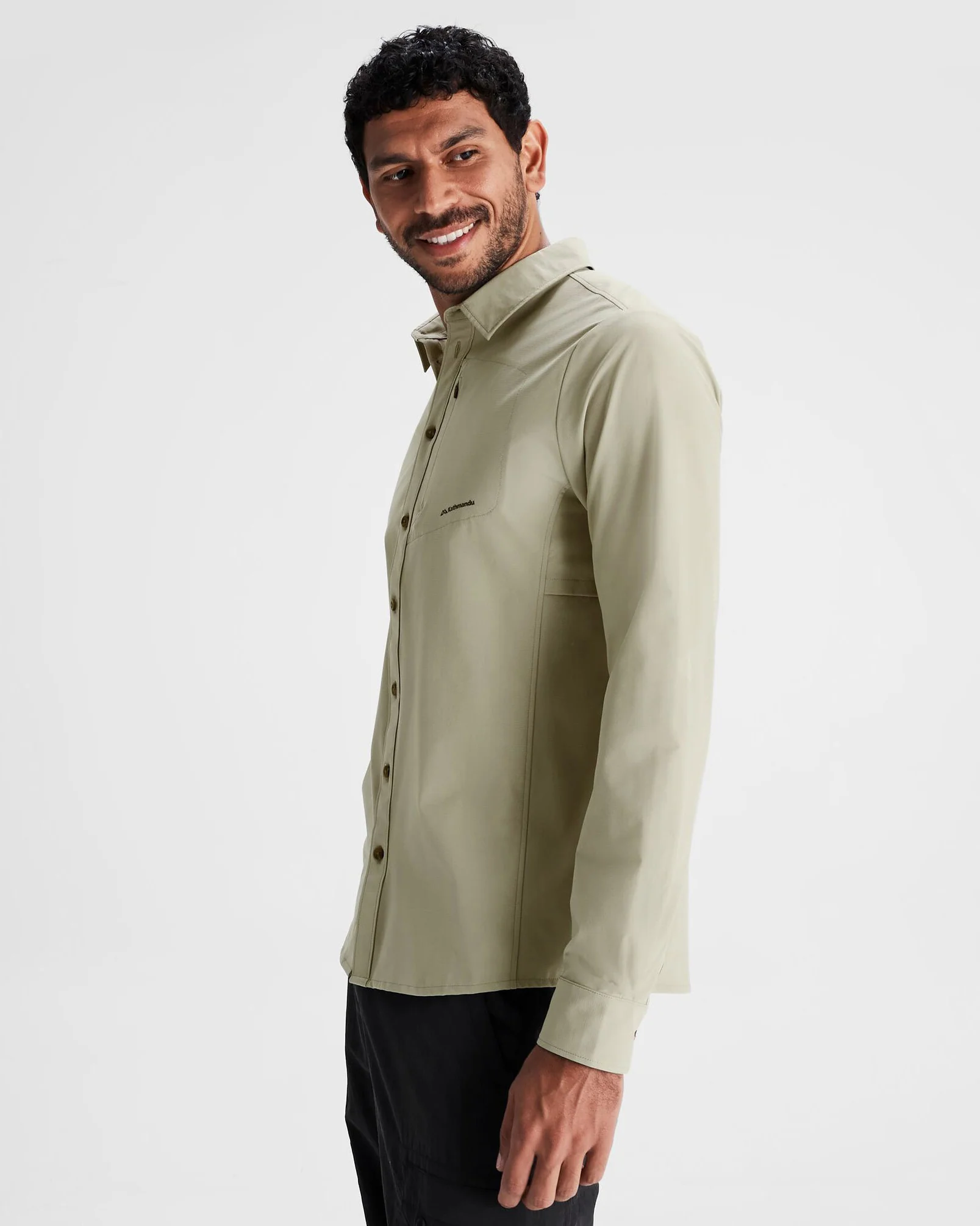 Men's Sun Breaker Long Sleeve Shirt - Light Beech - Image 3