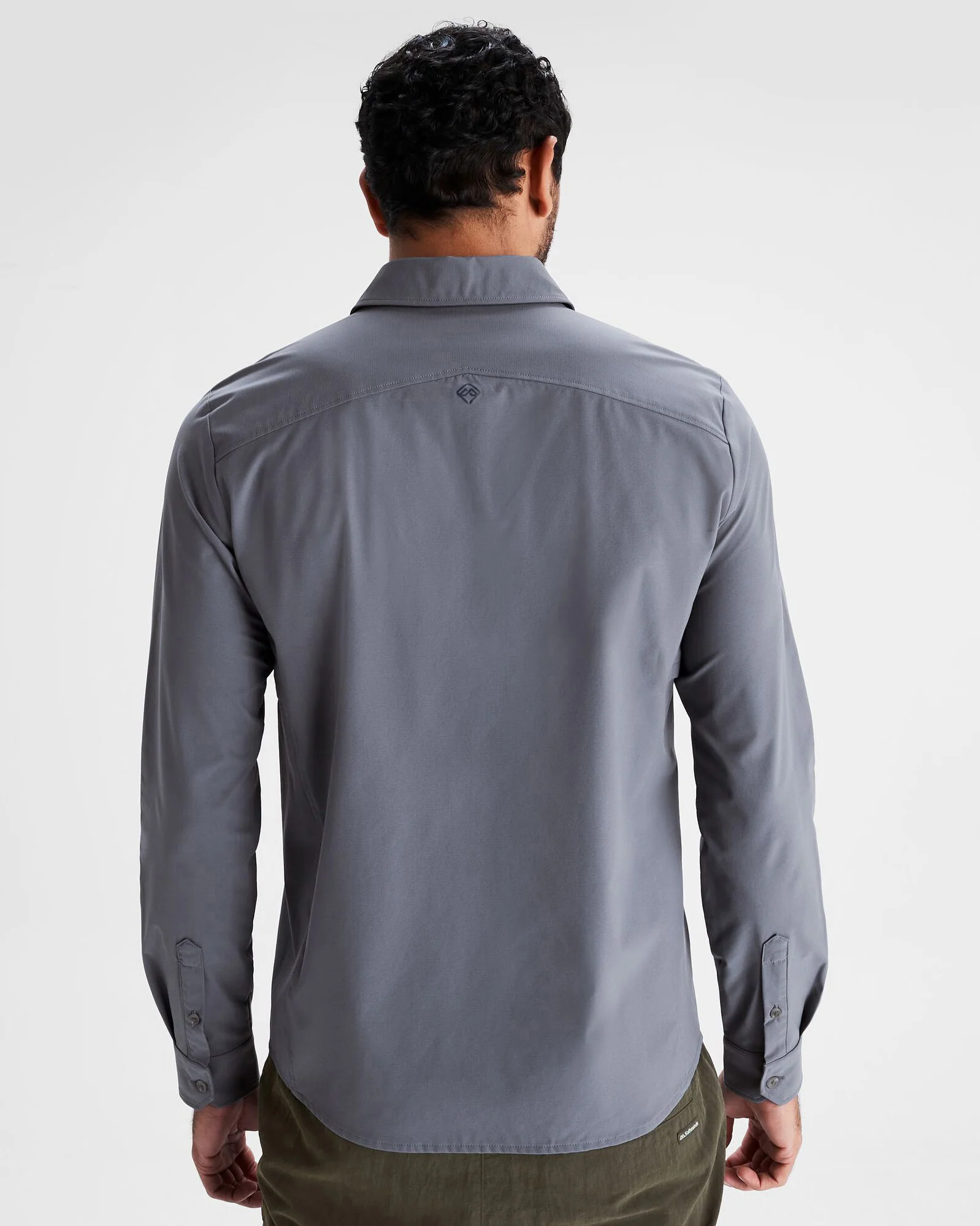 Men's Sun Breaker Long Sleeve Shirt - Light Navy - Image 4