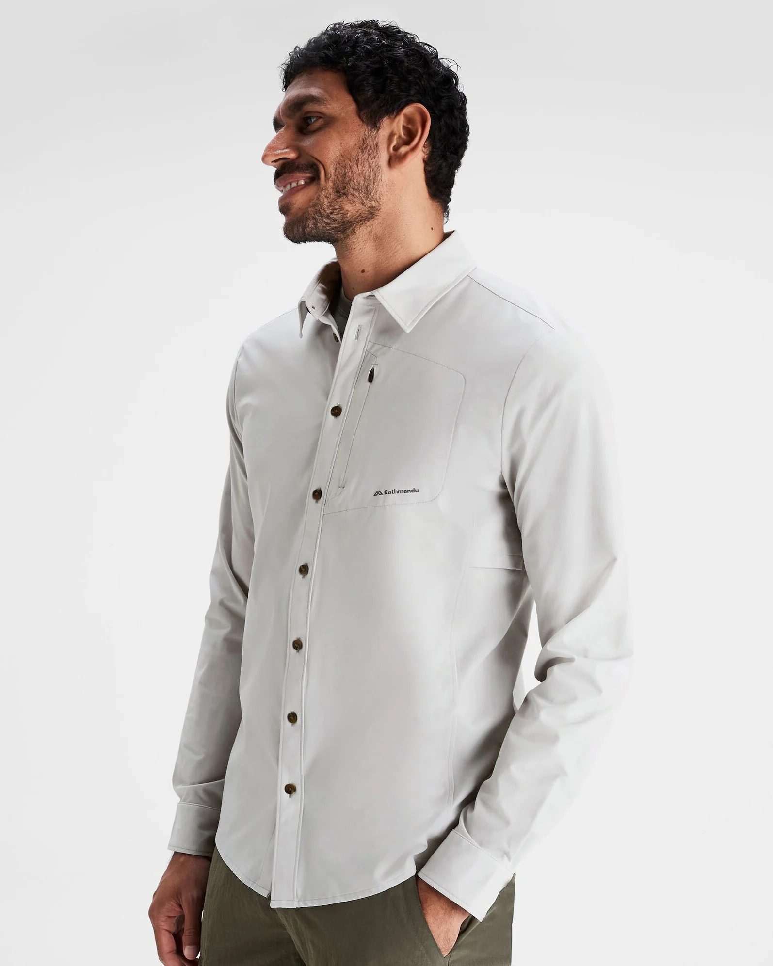 Men's Sun Breaker Long Sleeve Shirt - Mist - Image 3