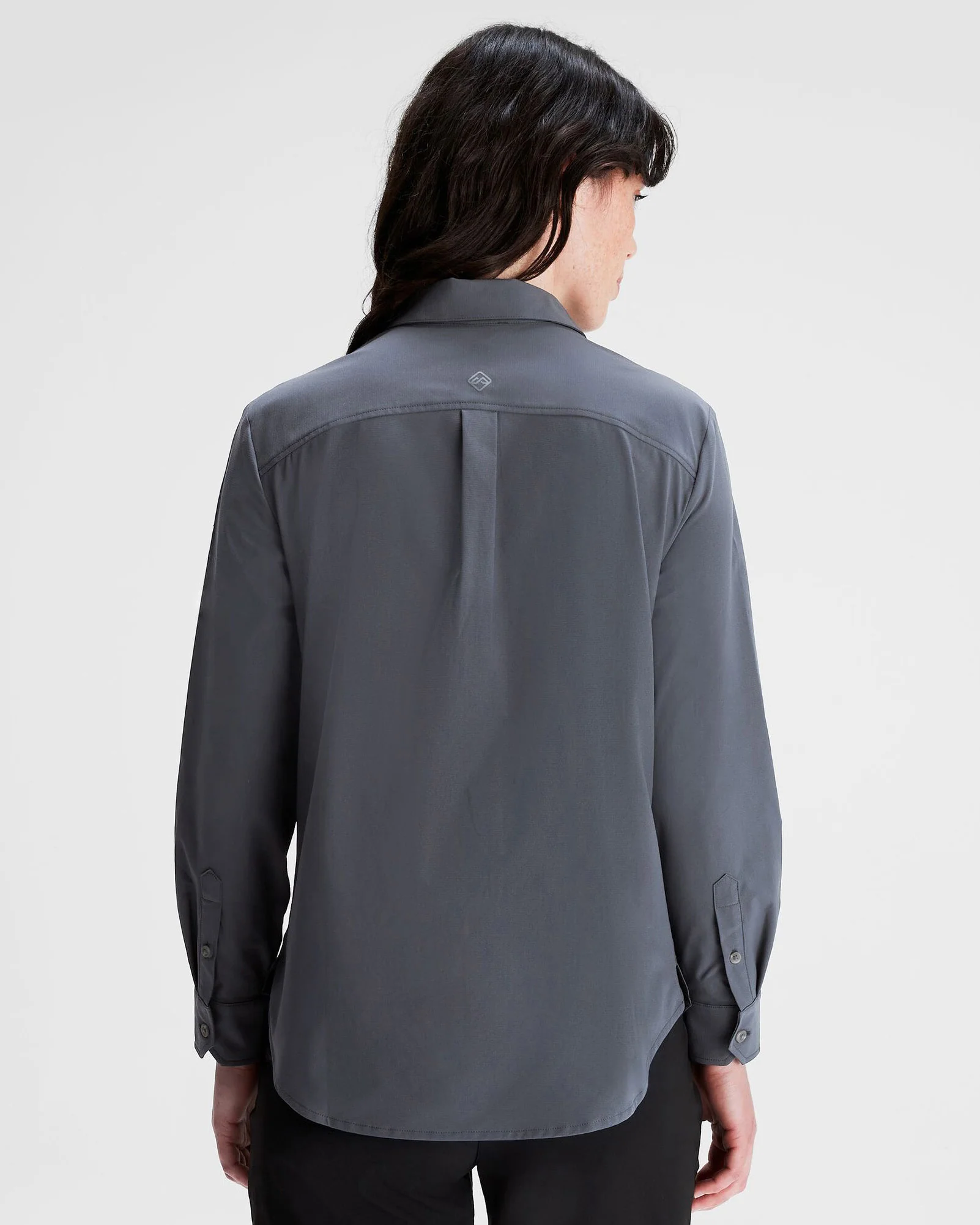Women's Sun Breaker Long Sleeve Shirt - Mid Navy - Image 3