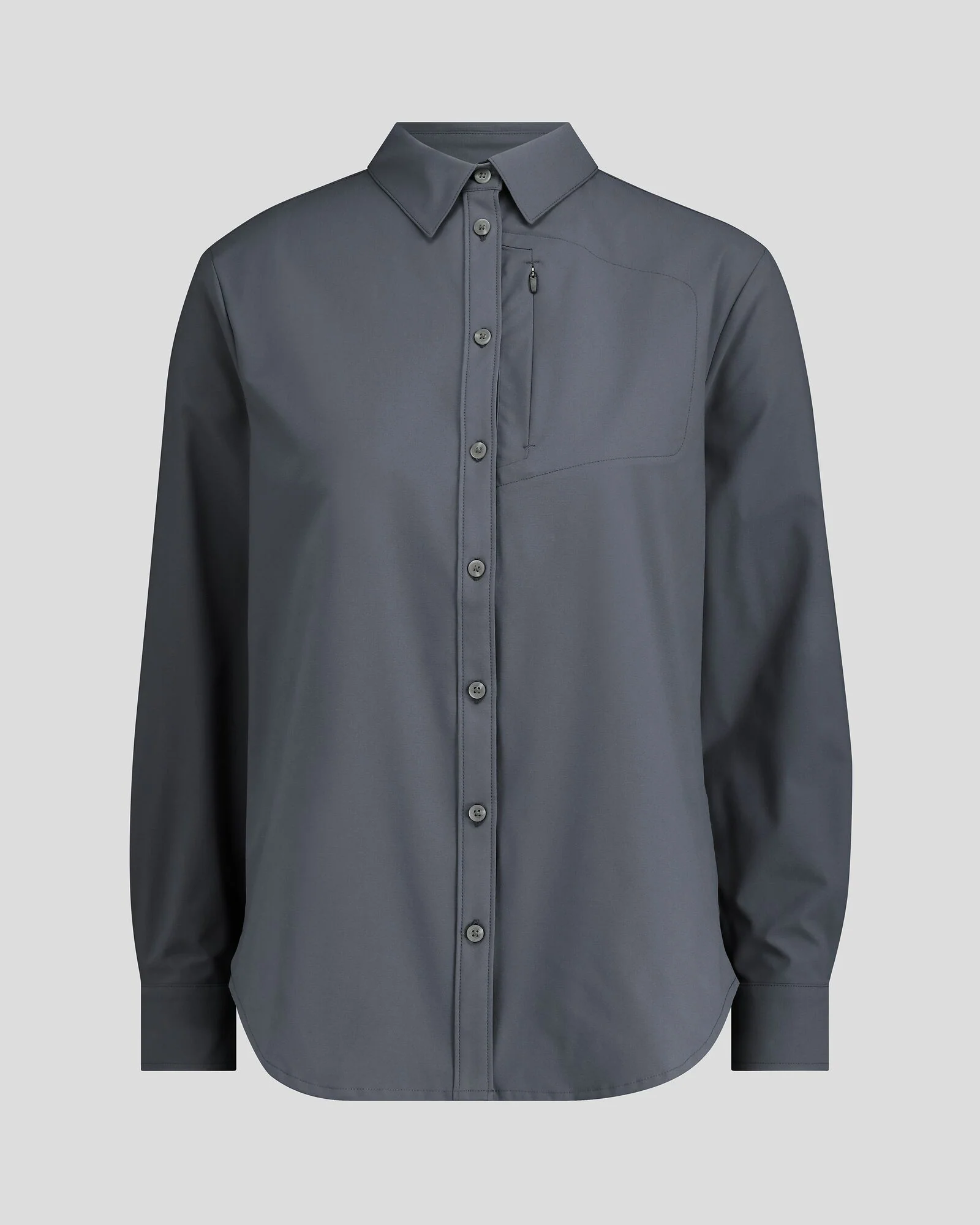 Women's Sun Breaker Long Sleeve Shirt - Mid Navy - Image 5