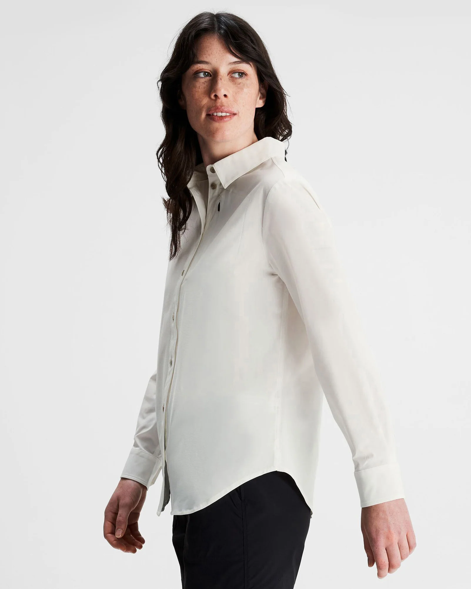 Women's Sun Breaker Long Sleeve Shirt - White - Image 3
