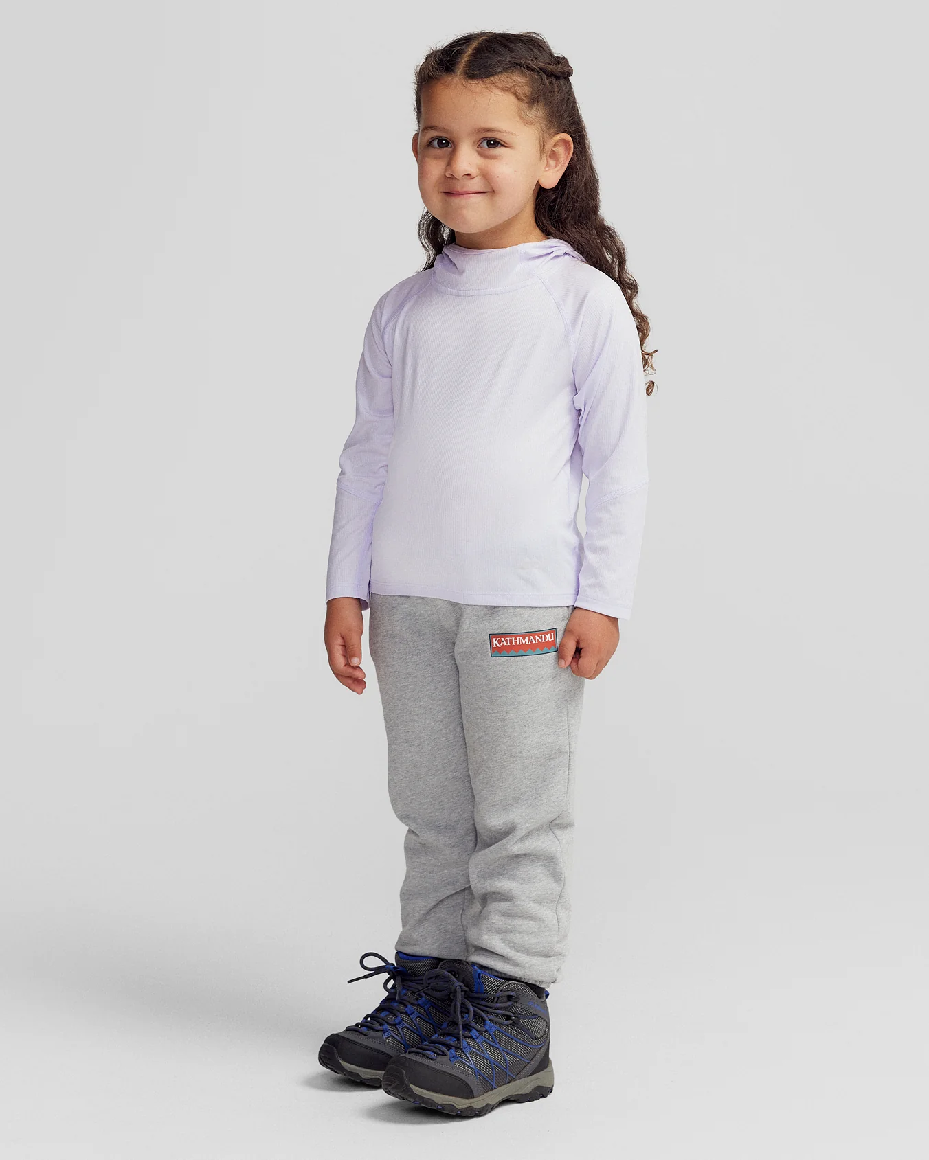 Kids' SUN-Stopper LT Hoodie - Bright Lilac - Image 2