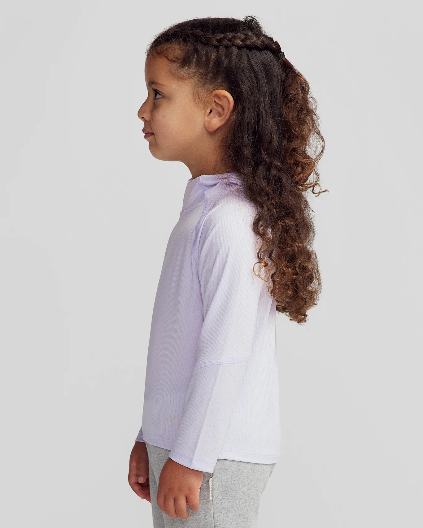 Kids' SUN-Stopper LT Hoodie - Bright Lilac - Image 3