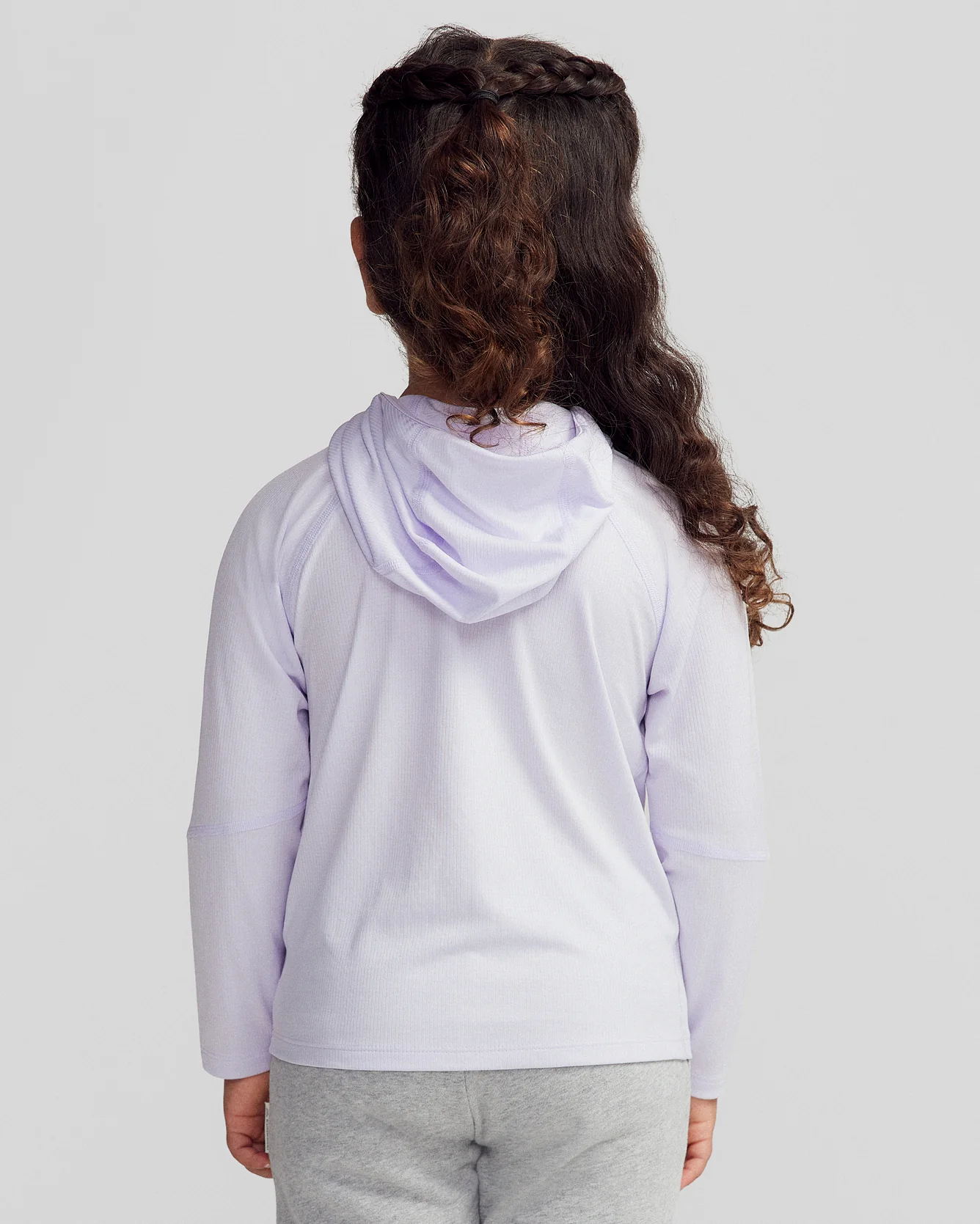 Kids' SUN-Stopper LT Hoodie - Bright Lilac - Image 4