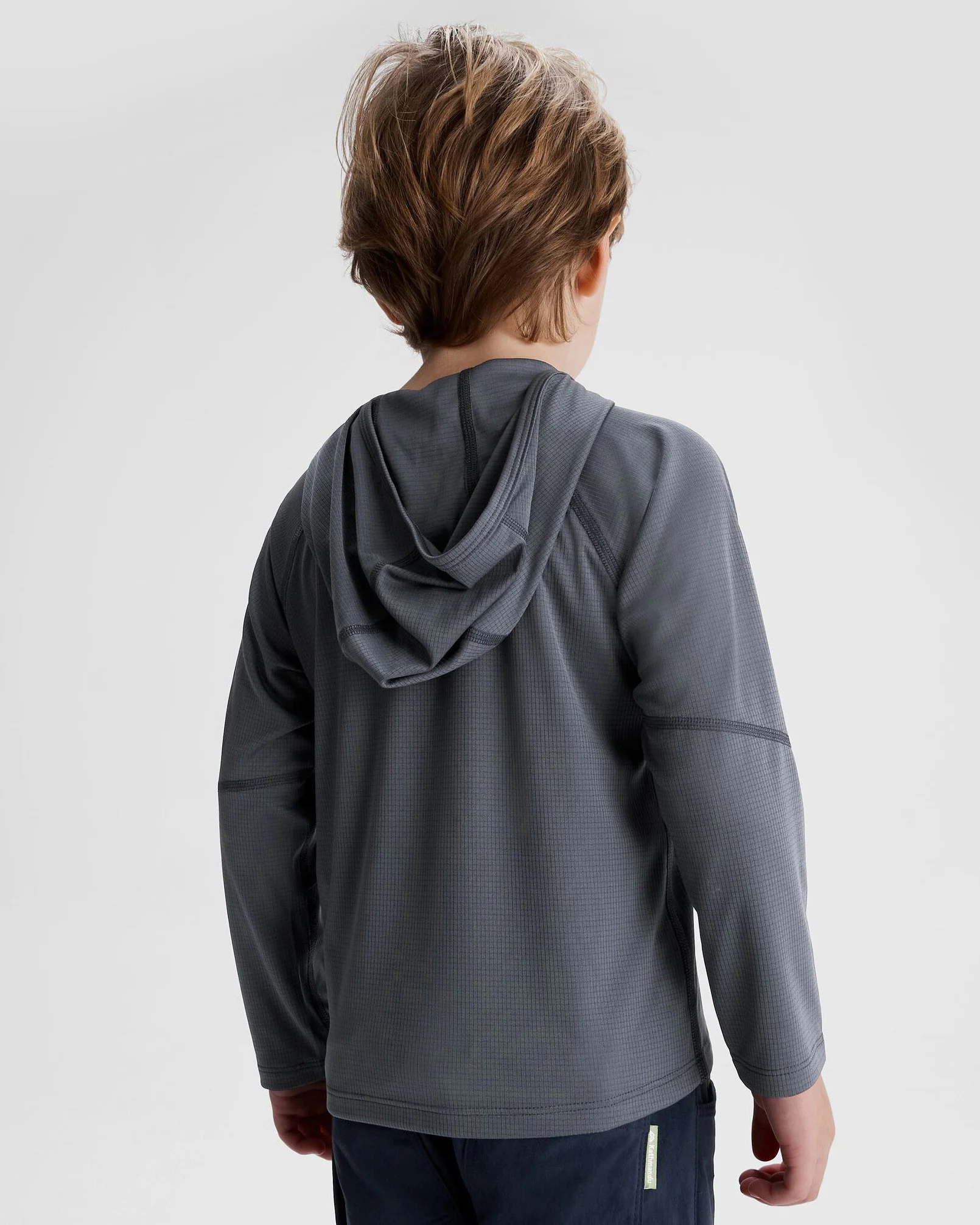 Kids' SUN-Stopper LT Hoodie - Mid Navy - Image 3