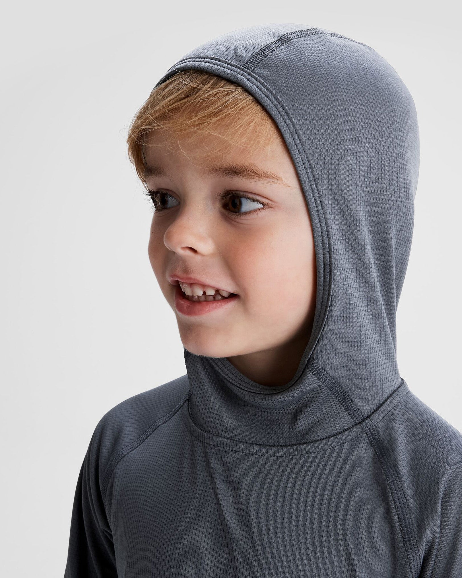 Kids' SUN-Stopper LT Hoodie - Mid Navy - Image 4
