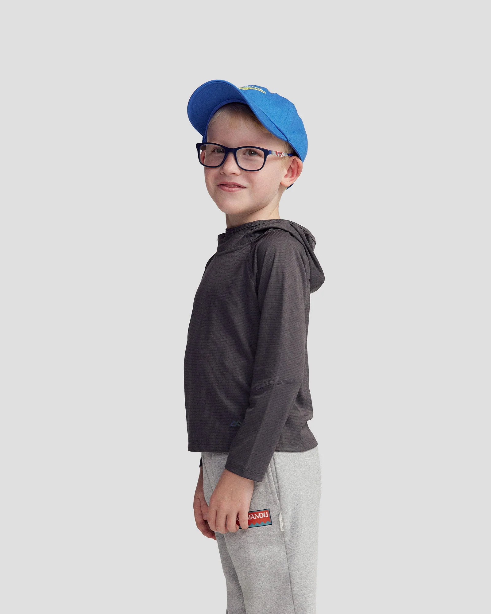 Kids' SUN-Stopper LT Hoodie - Shale - Image 4
