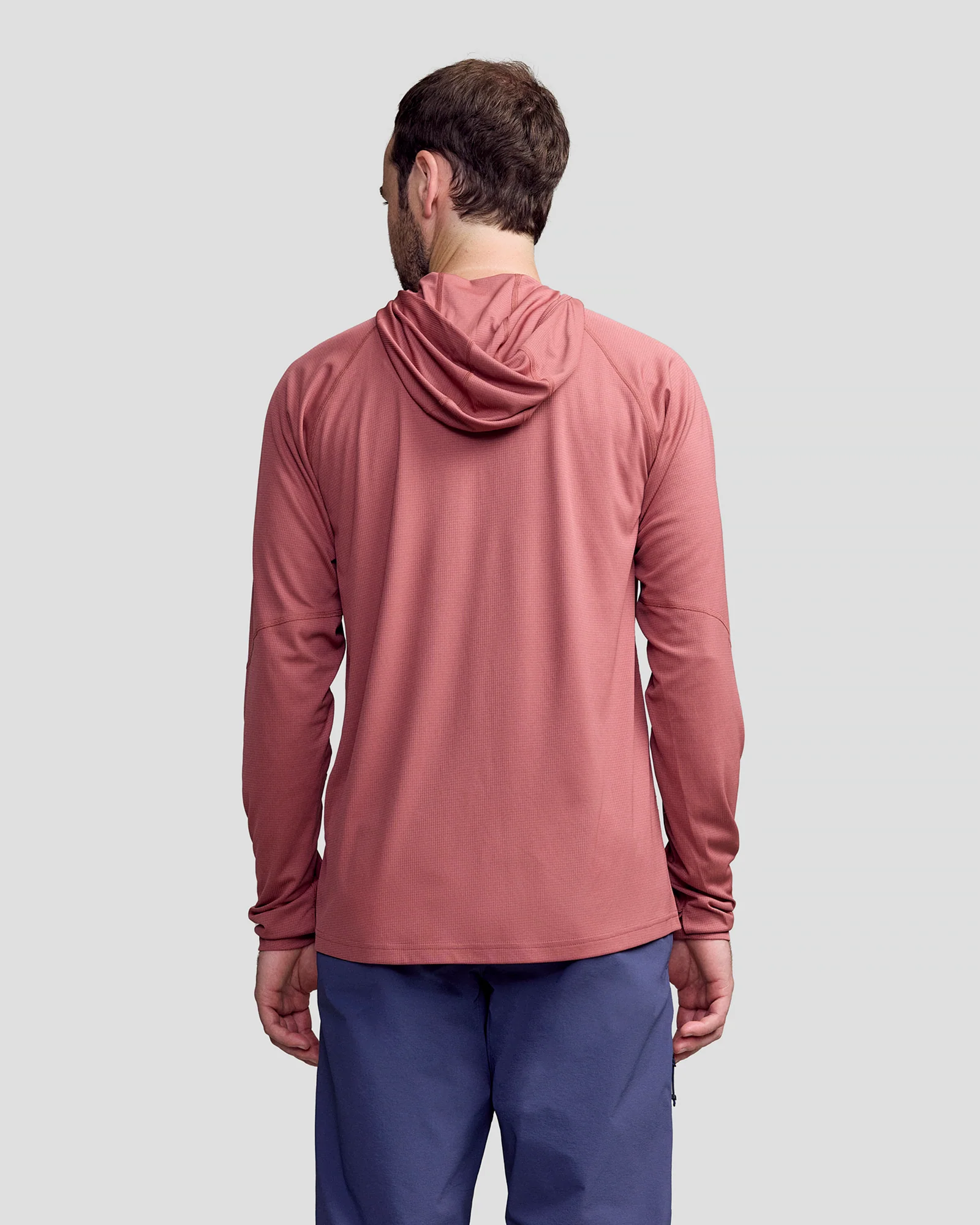 SUN-Stopper LT Mns L/S Hooded Top - Dark Clay - Image 4
