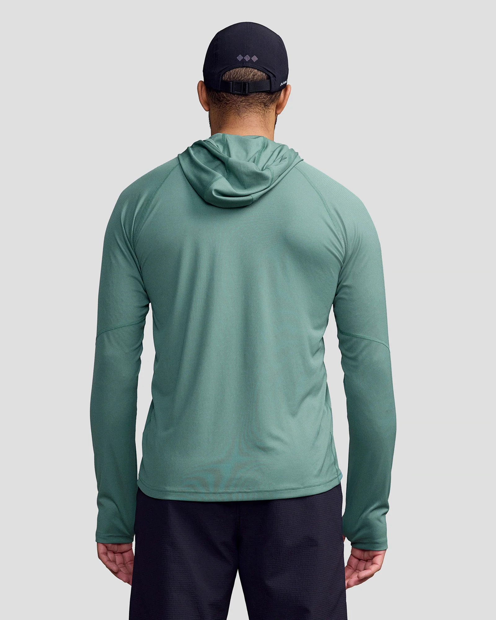 SUN-Stopper LT Mns L/S Hooded Top - Light Forest - Image 2
