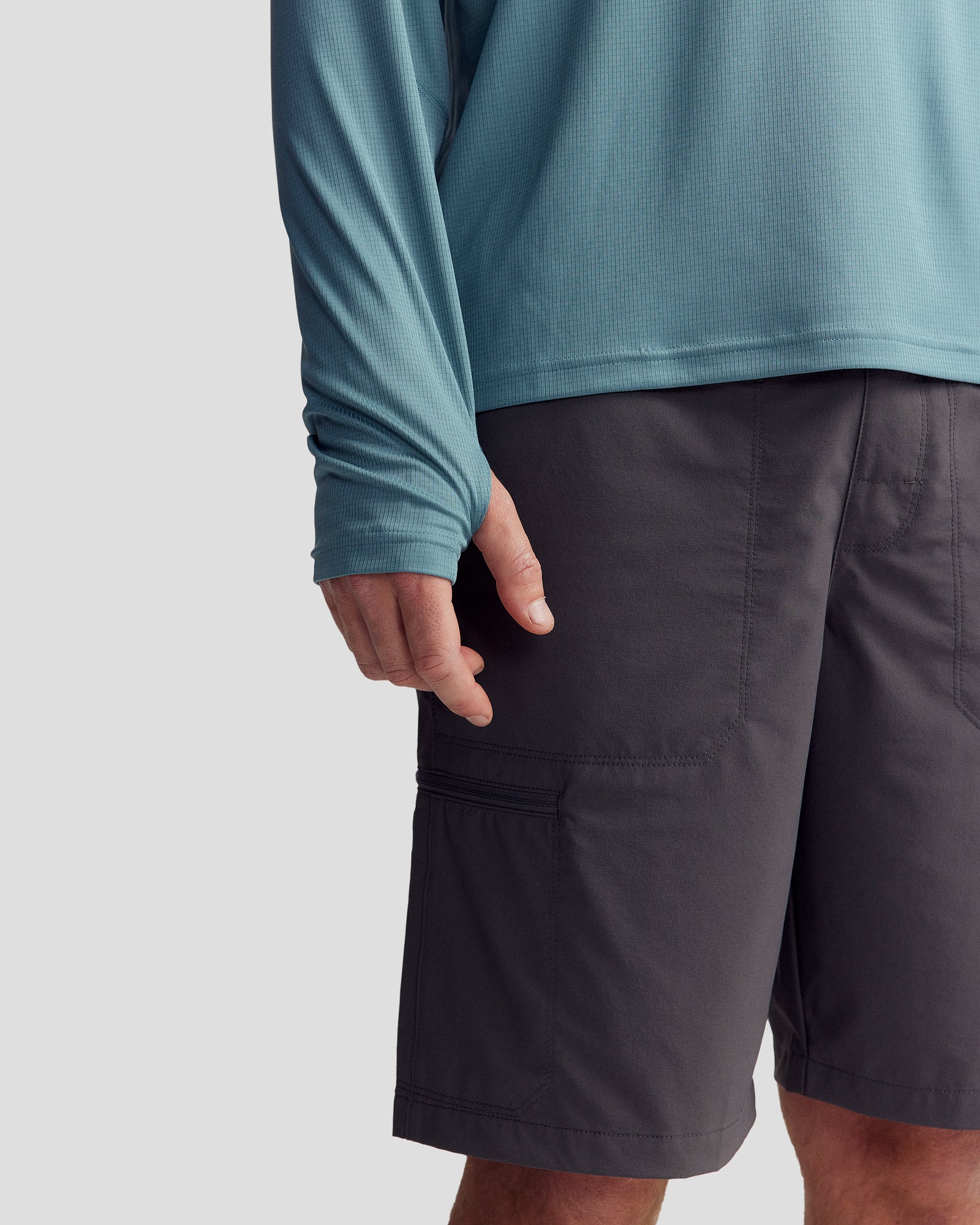 Men's SUN-Stopper LT Hoodie - Washed Blue - Image 3