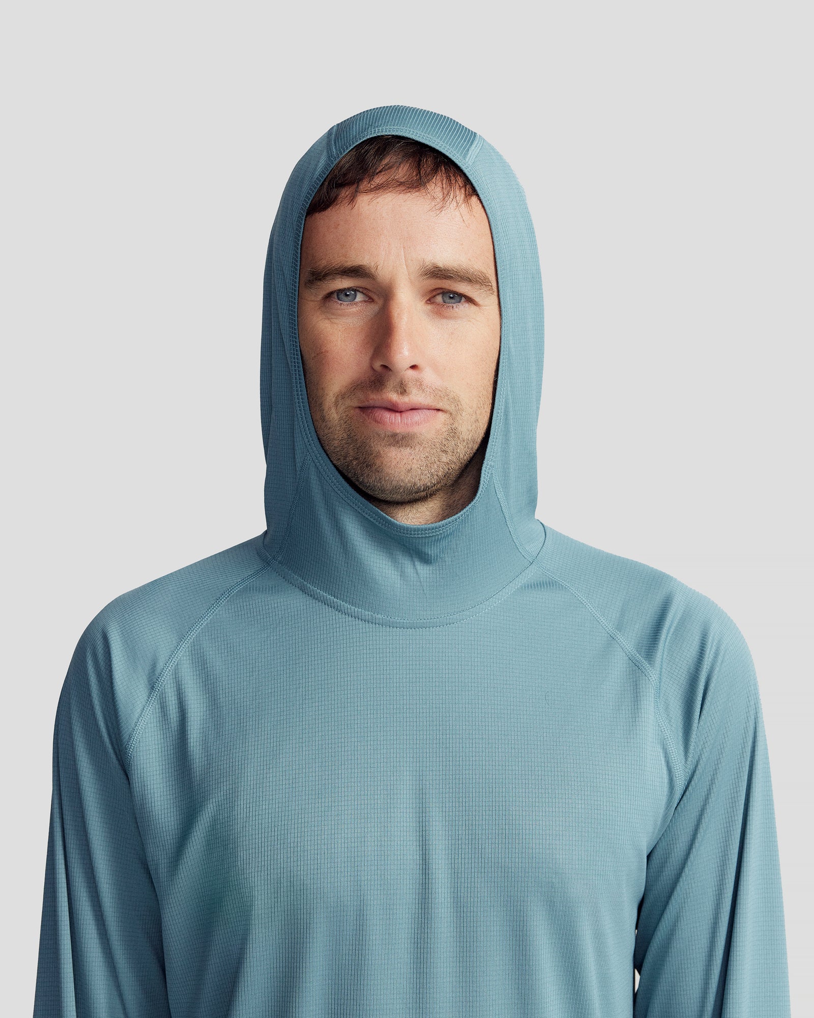 Men's SUN-Stopper LT Hoodie - Washed Blue - Image 4