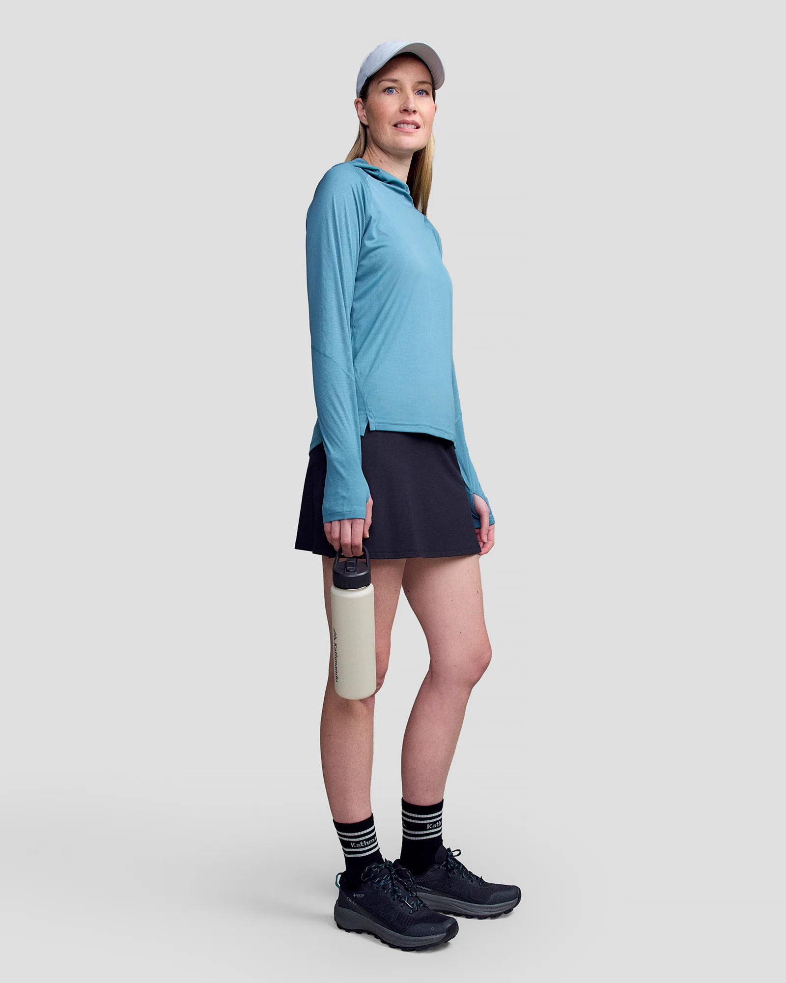 Women's SUN-Stopper LT Hoodie - Hooded Top - Washed Blue - Image 2