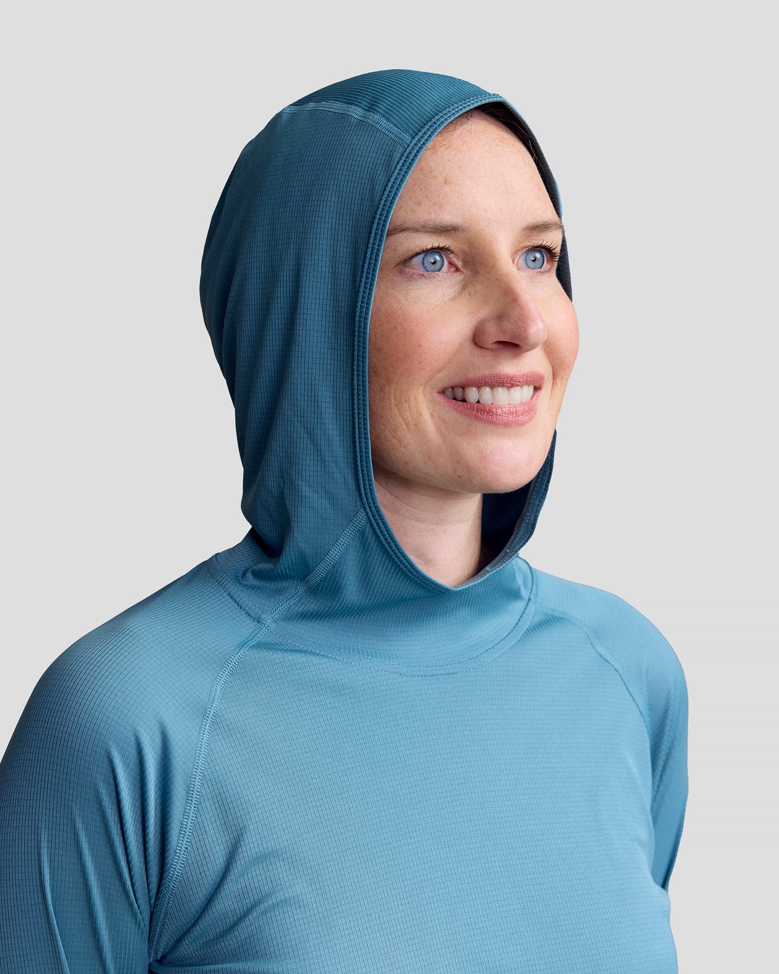 Women's SUN-Stopper LT Hoodie - Hooded Top - Washed Blue - Image 5