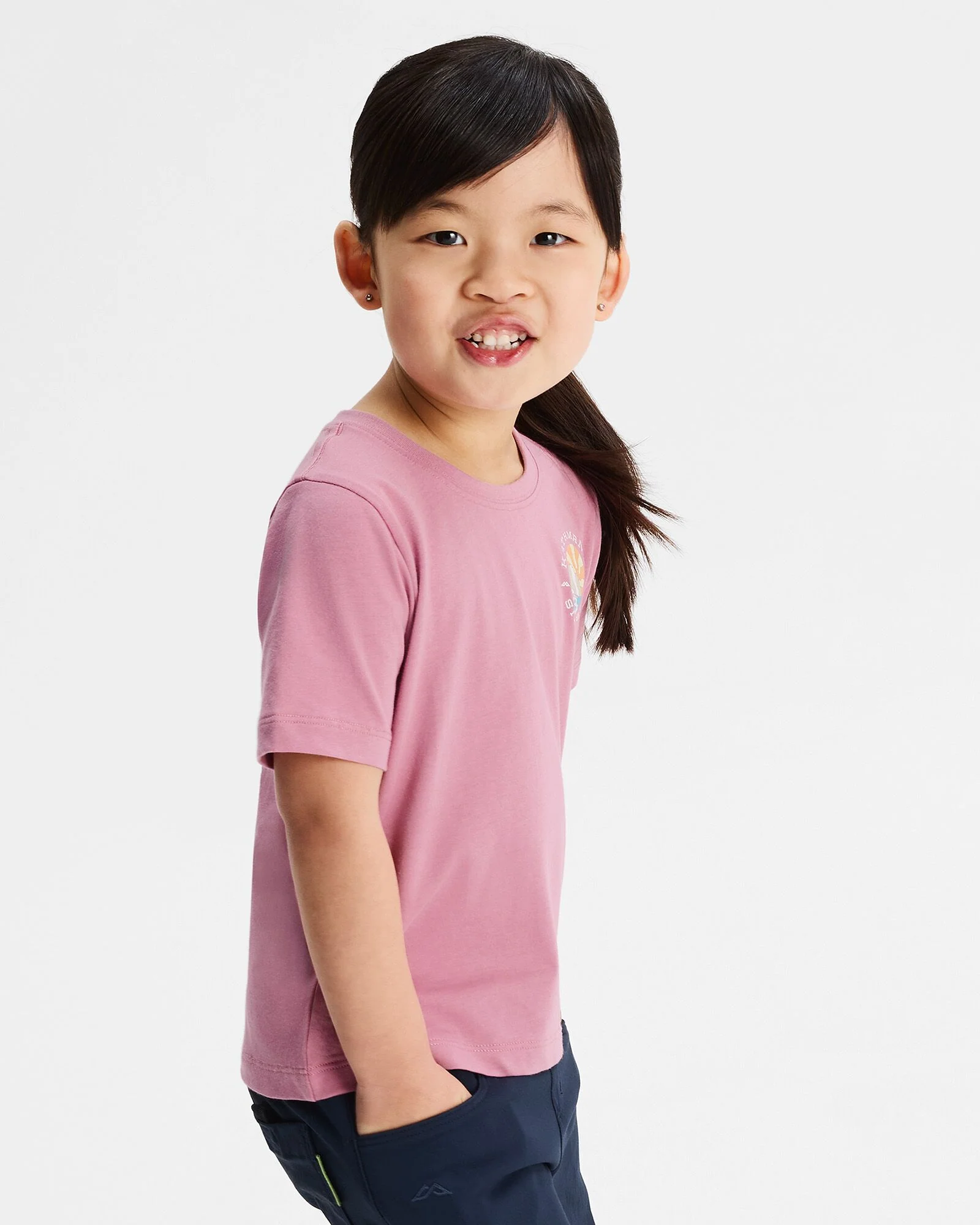 Kids' Sunburst Organic Cotton T-shirt - Orchid - Image 2