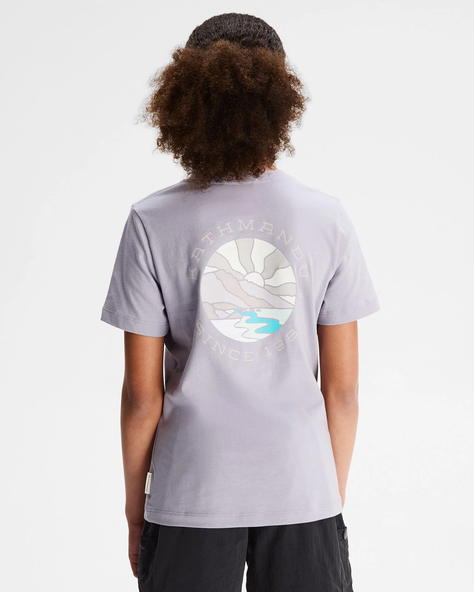 Girls' Sunburst Organic Cotton T-shirt - Light Haze - Image 2