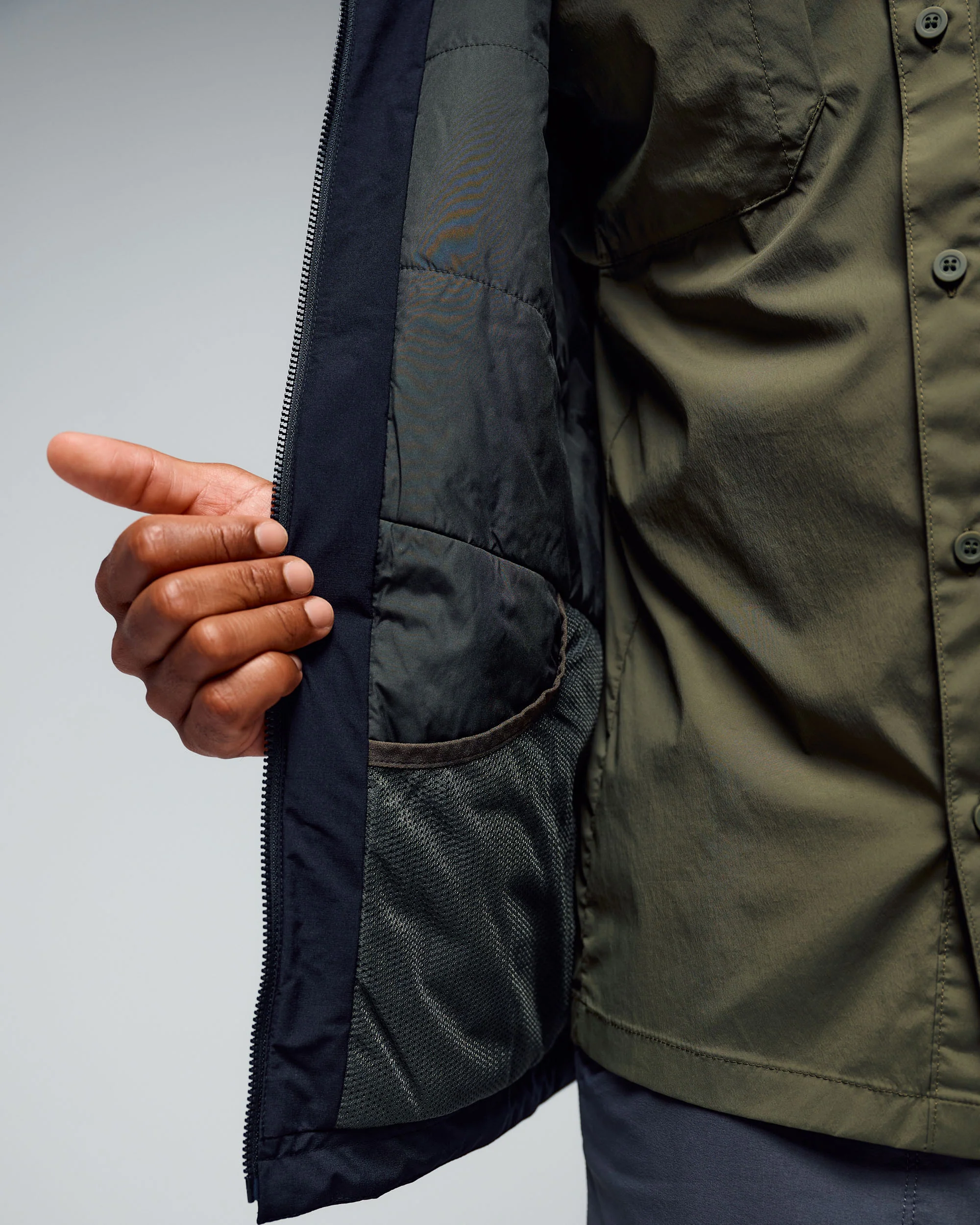 Men's Trailhead 2L Insulated Rain Jacket - Black Stingray - Image 5