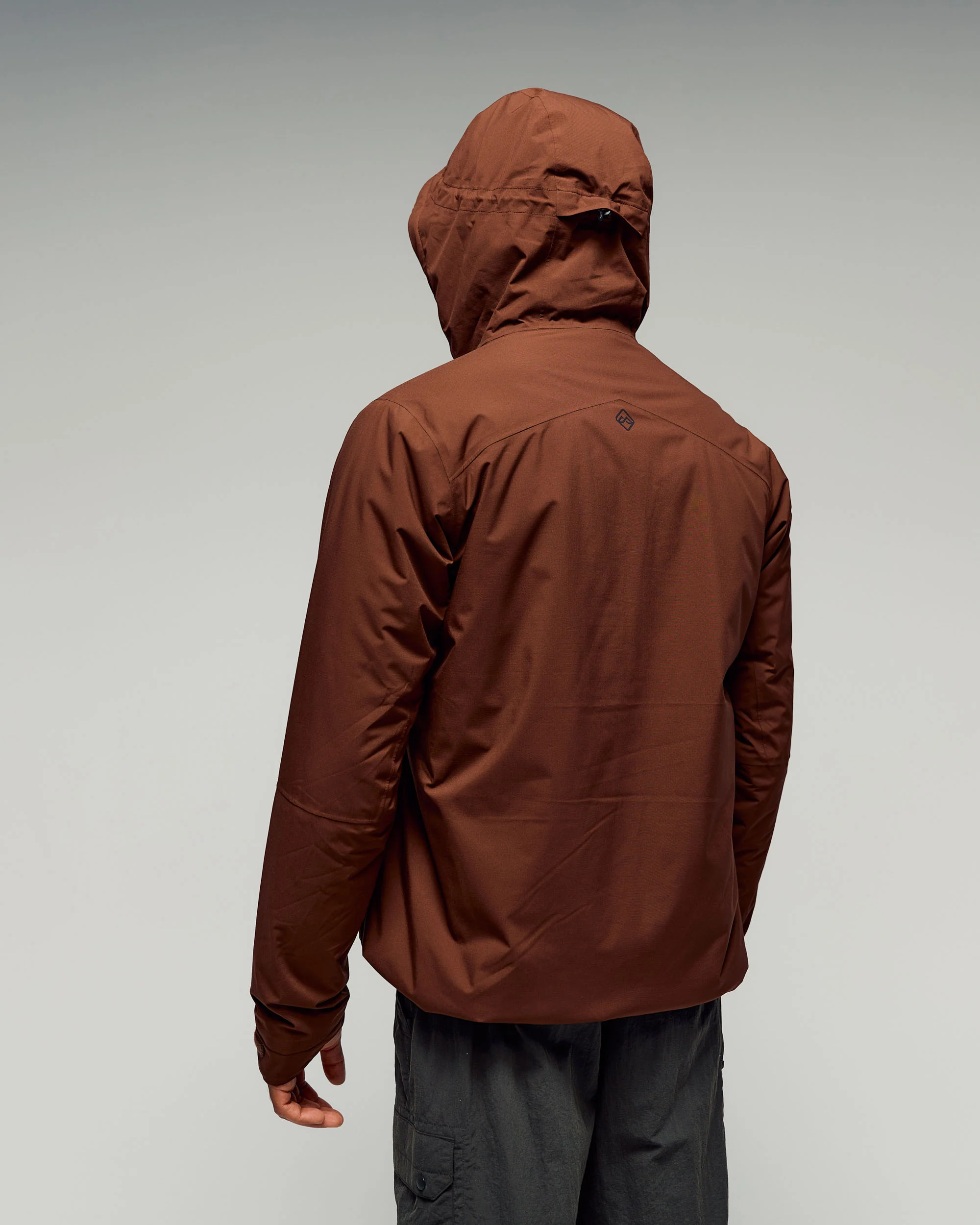 Men's Trailhead 2L novaLOFT Rain Jacket - Cocoa - Image 3