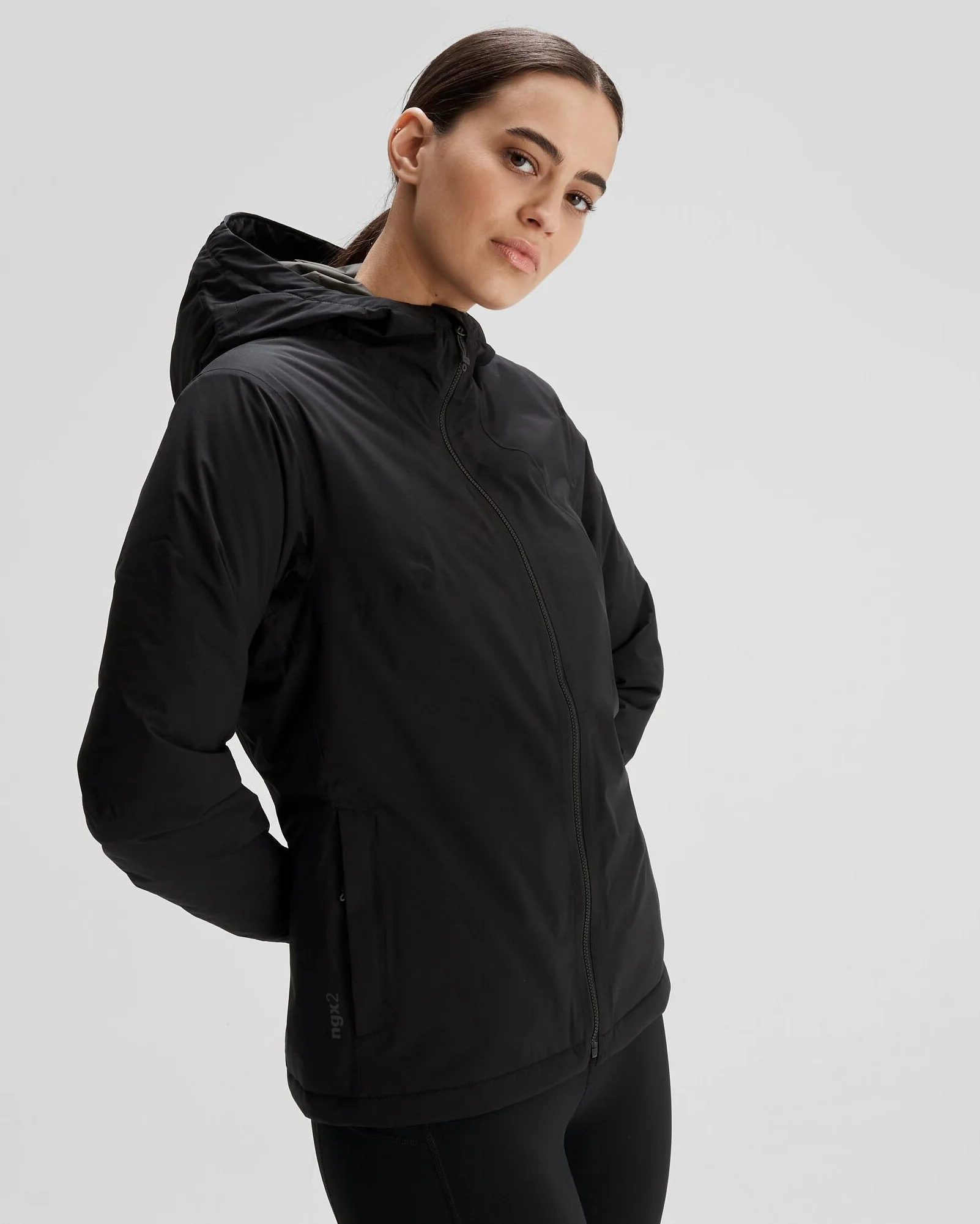 Women's Trailhead 2L Insulated Rain Jacket - Black Stingray - Image 3