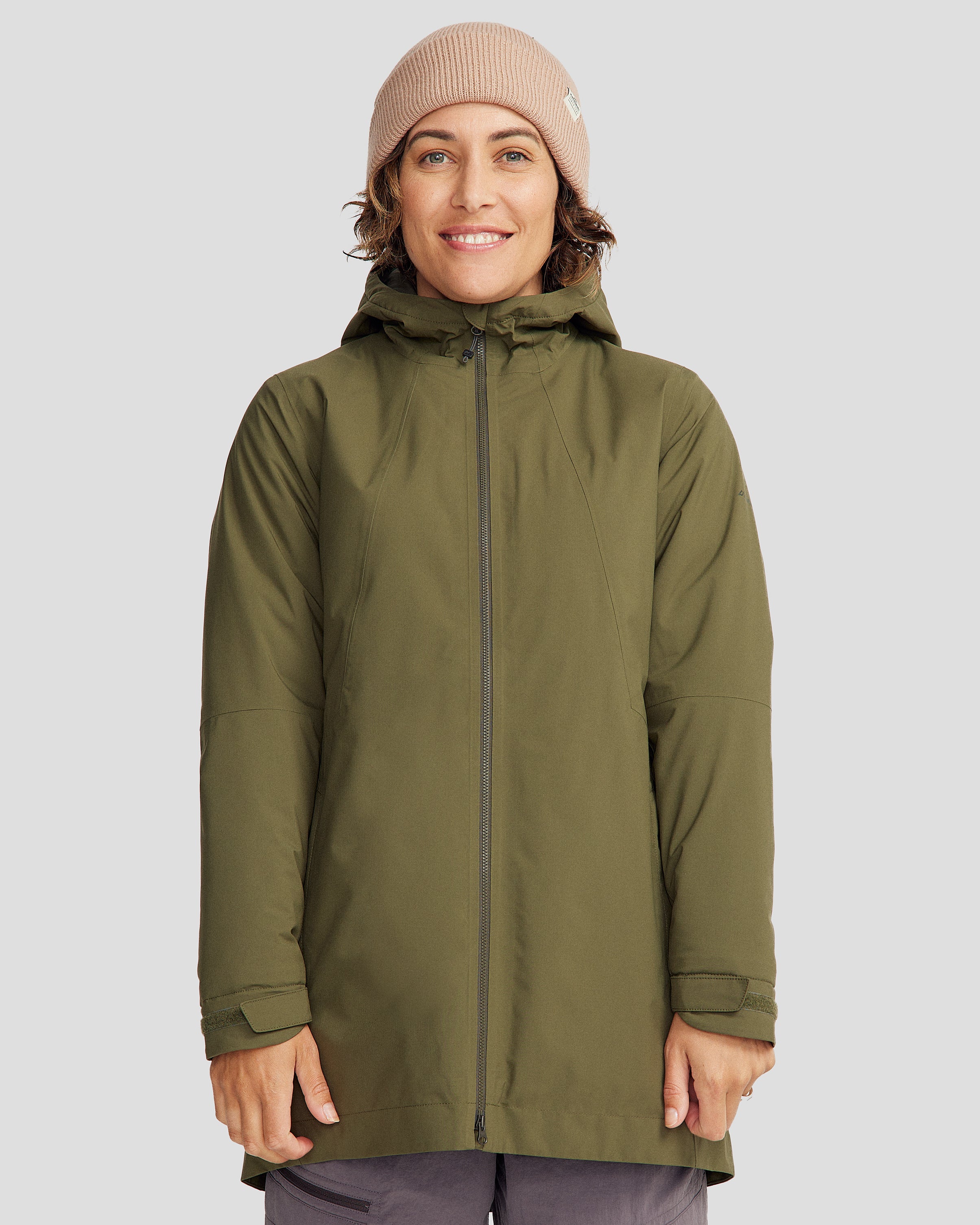 Women's Trailhead 2L novaLOFT Rain Parka - Light Moss - Image 7