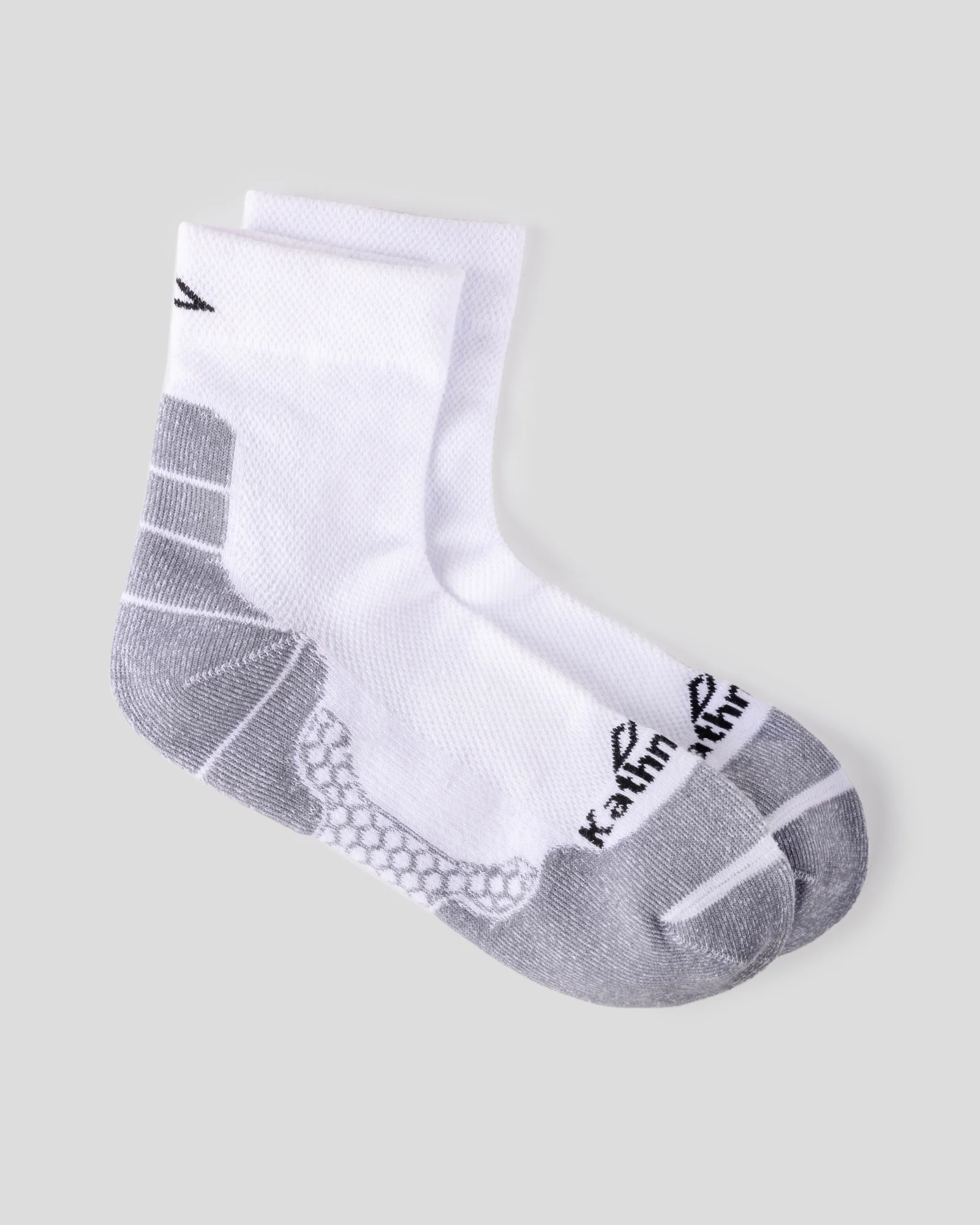 Trailhead driMOTION 1/4 Crew Socks - White