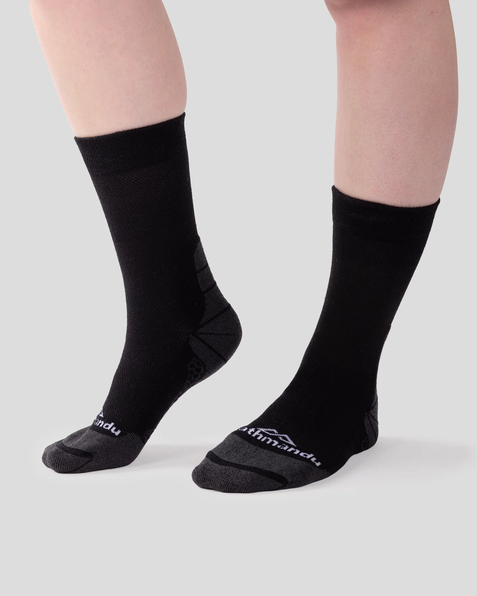 Trailhead driMOTION Mid Calf Socks - Black Stingray - Image 2
