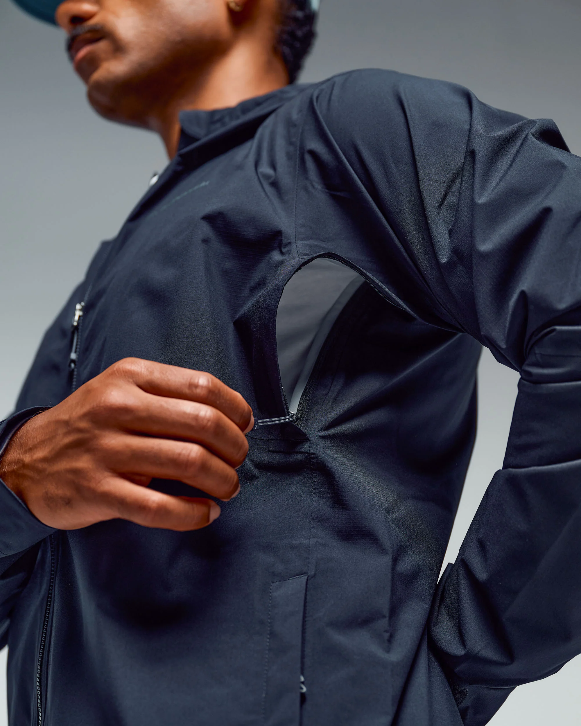 Men's Trailhead Stretch 2.5-layer Rain Jacket - Black Stingray - Image 3