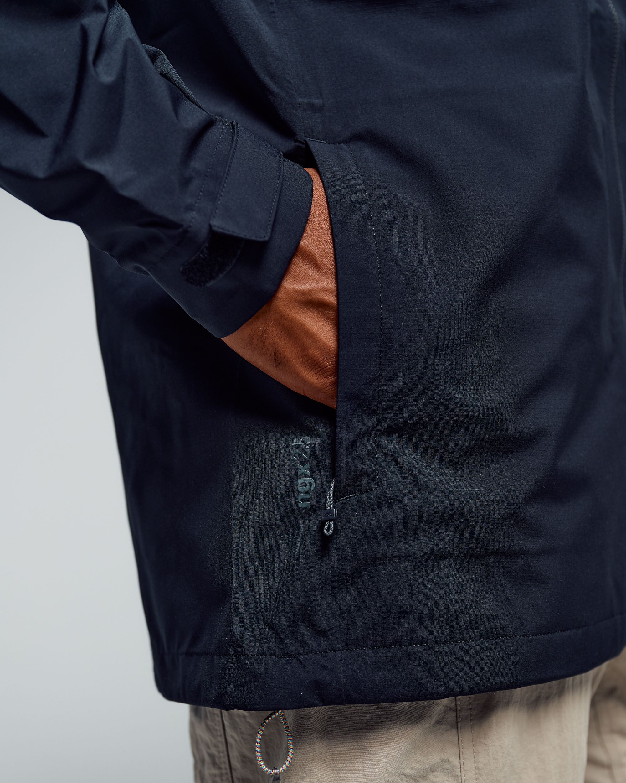 Men's Trailhead Stretch 2.5-layer Rain Jacket - Black Stingray - Image 4