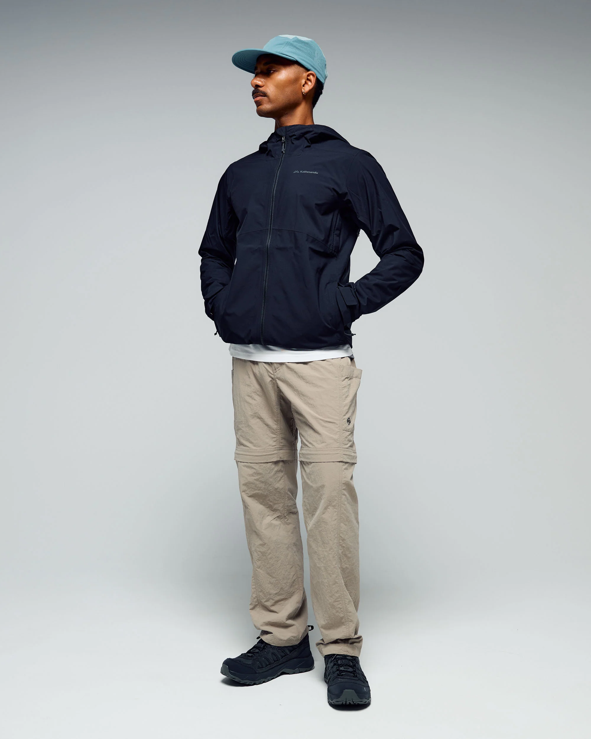 Men's Trailhead Stretch 2.5-layer Rain Jacket - Black Stingray - Image 6