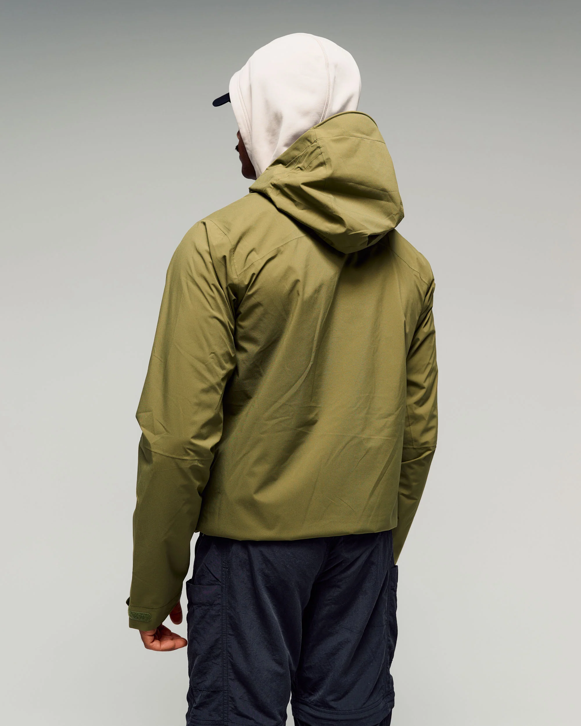 Men's Trailhead Stretch 2.5L Rain Jacket - Dark Fern - Image 3