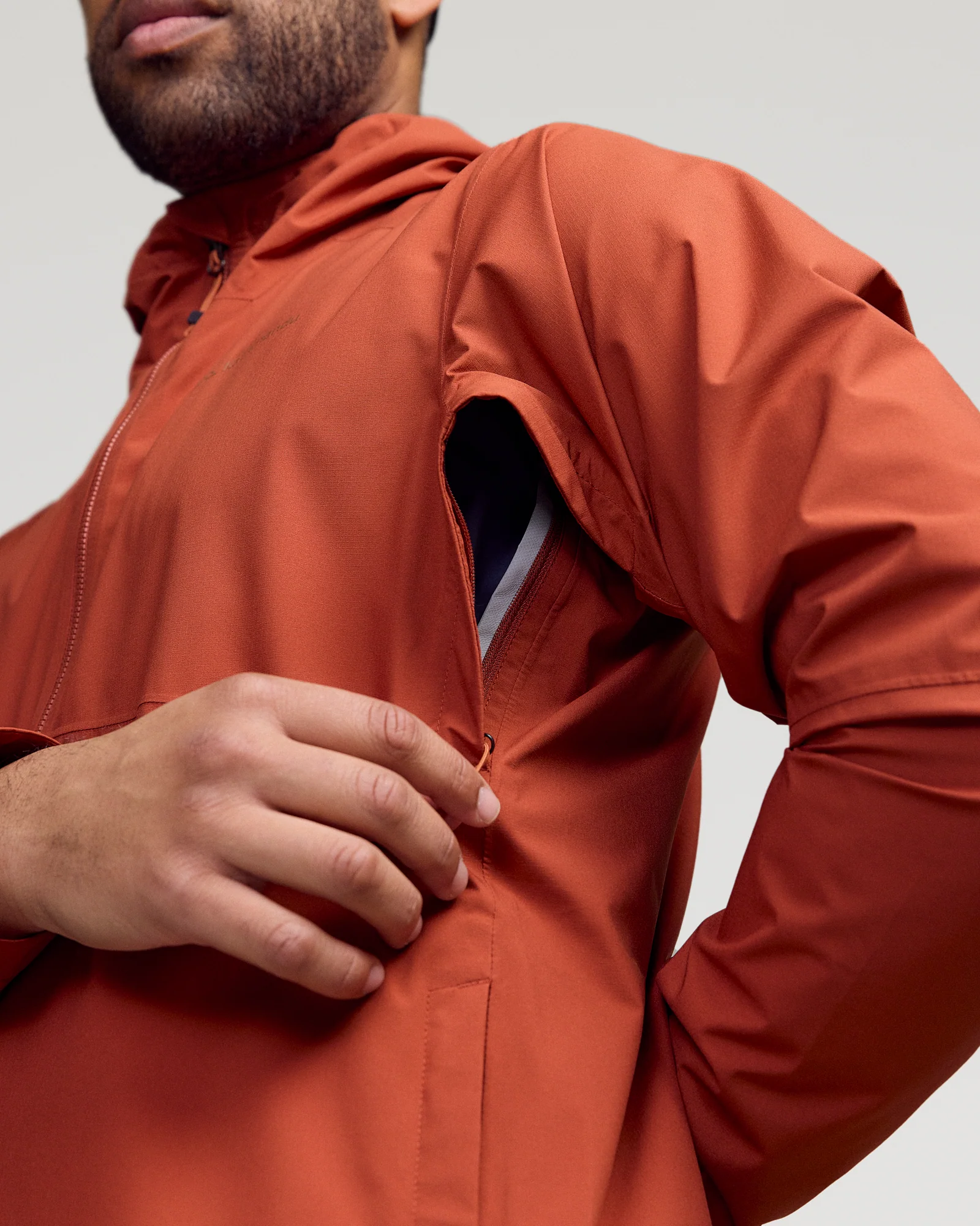 Men's Trailhead Stretch 2.5L Rain Jacket - Redwood - Image 5