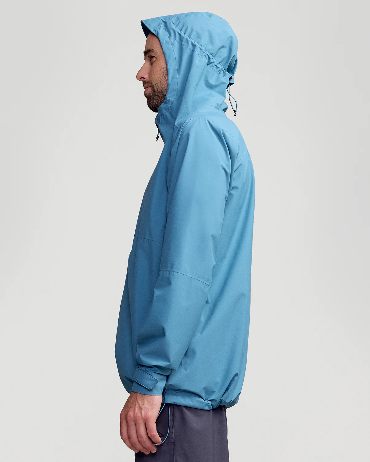 Trailhead Stretch 2.5L Mns Rain Jacket - Washed Blue - Image 3