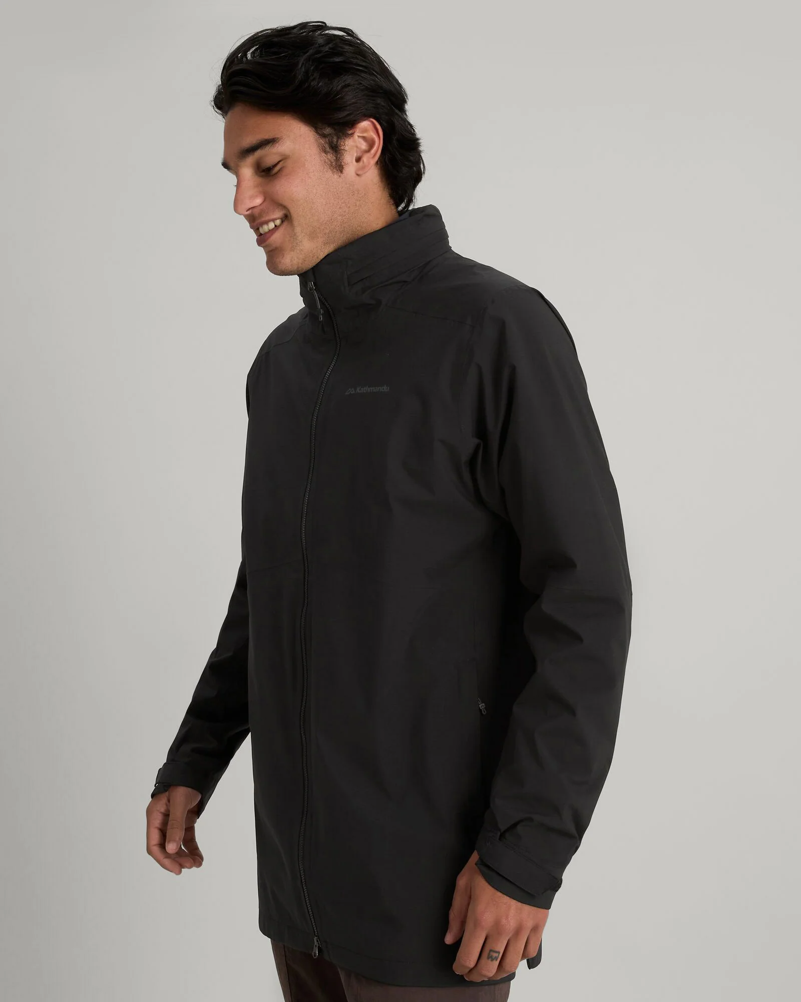 Men's Trailhead Stretch 2.5-layer Rain Parka - Black Stingray - Image 3