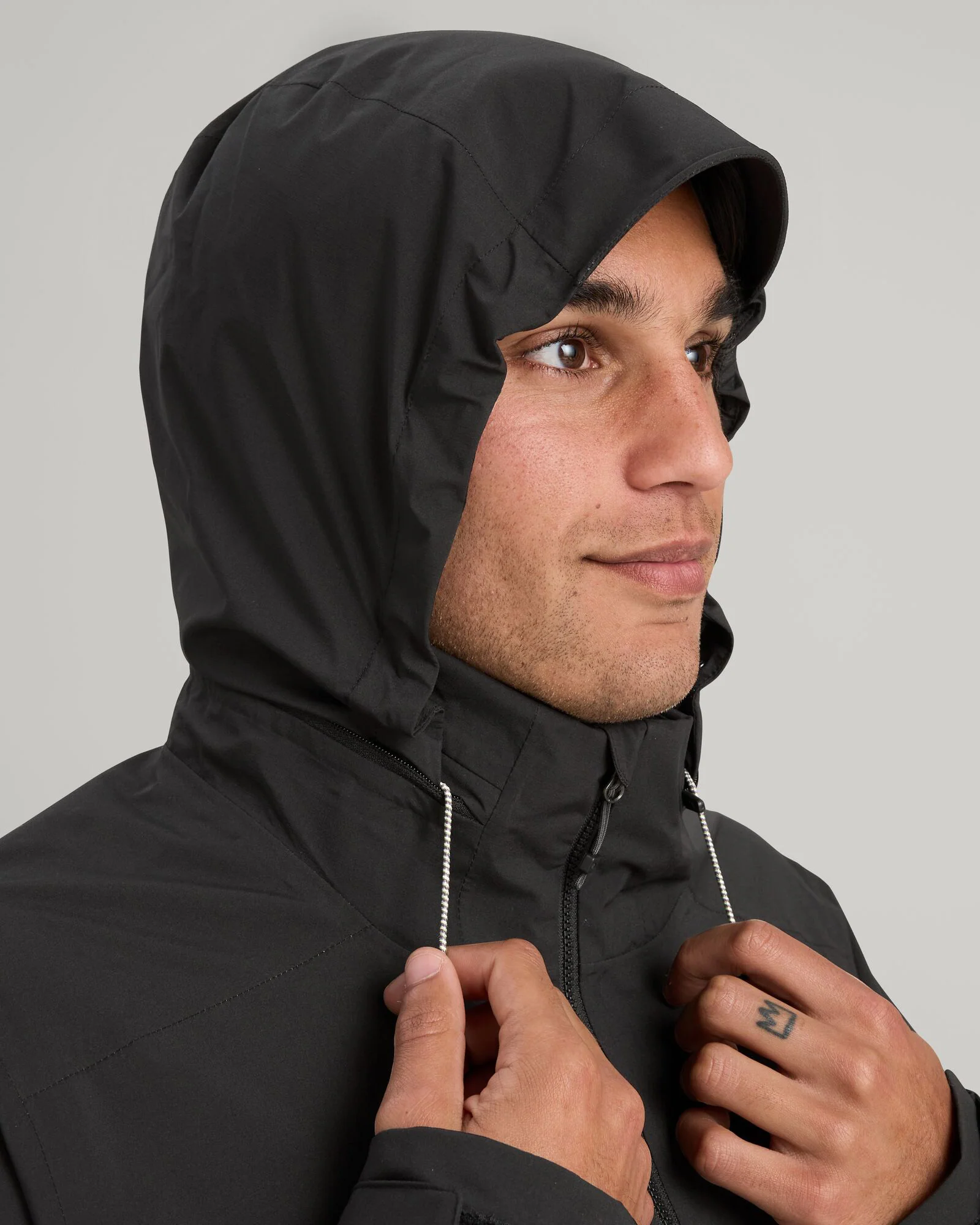 Men's Trailhead Stretch 2.5-layer Rain Parka - Black Stingray - Image 7