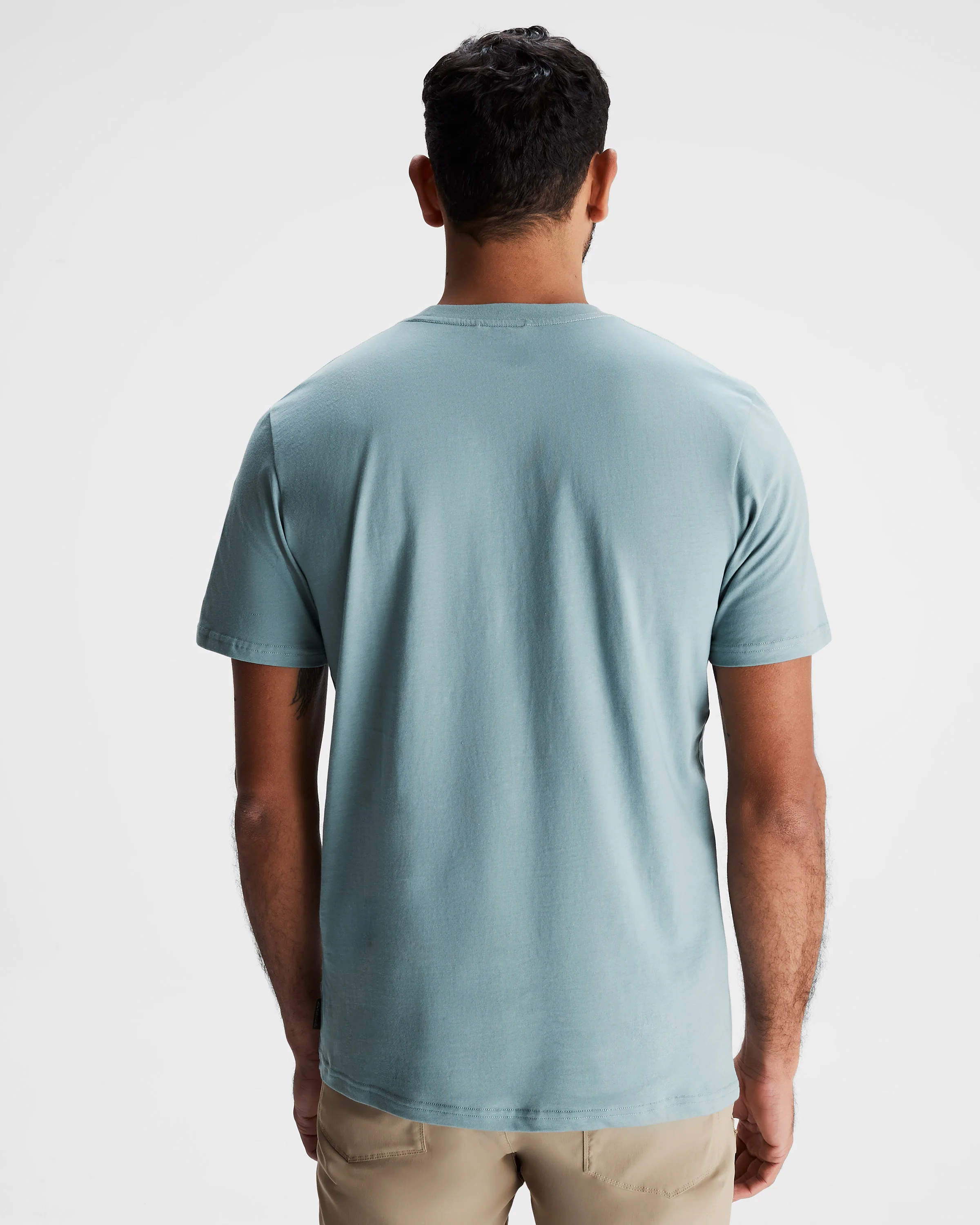 Men's Tree Line Organic Cotton T-shirt - Vapor - Image 3