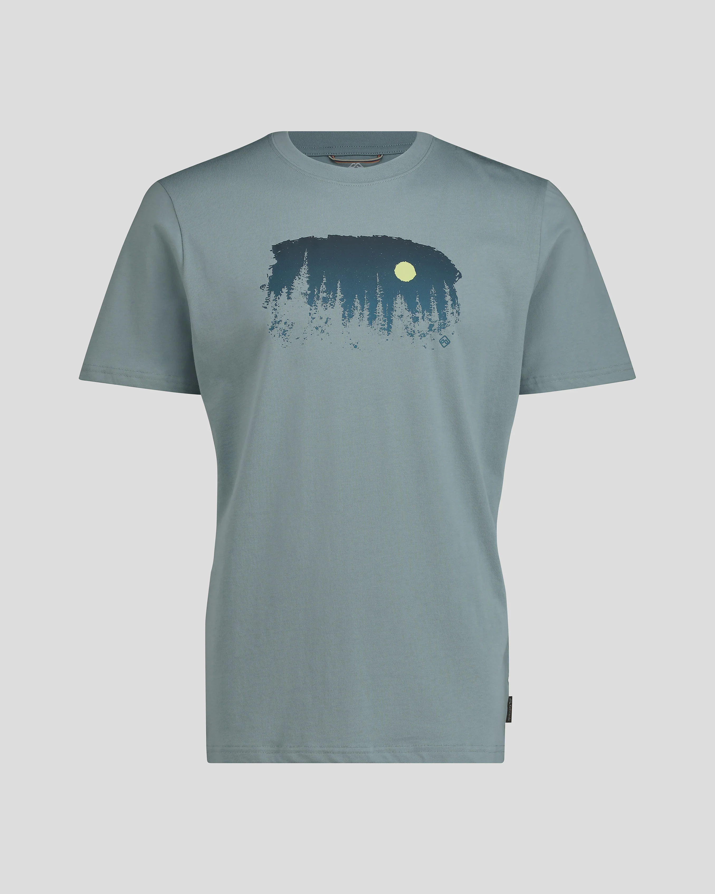 Men's Tree Line Organic Cotton T-shirt - Vapor - Image 4
