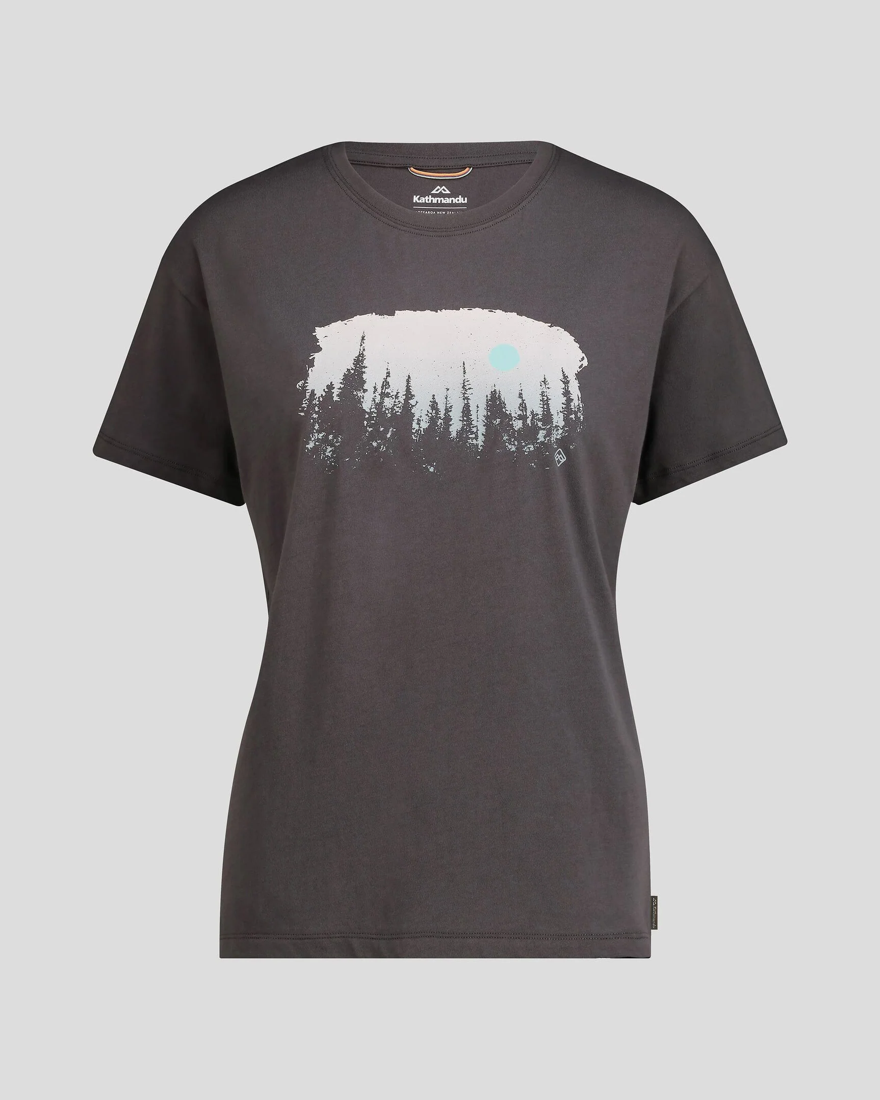 Women's Tree Line Organic Cotton T-shirt - Shale - Image 4
