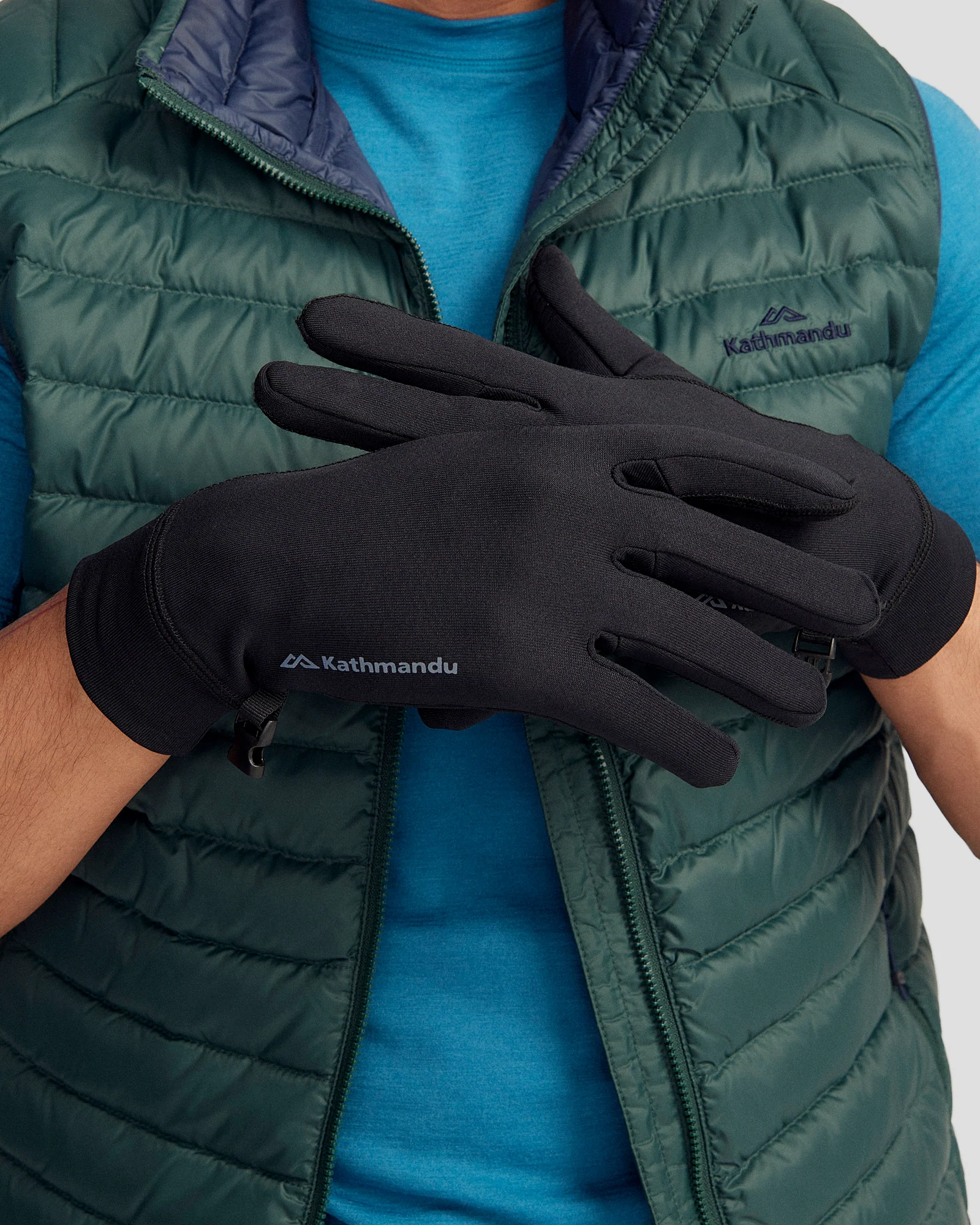 Vectron Fleece Gloves v4 - Black Stingray - Image 3