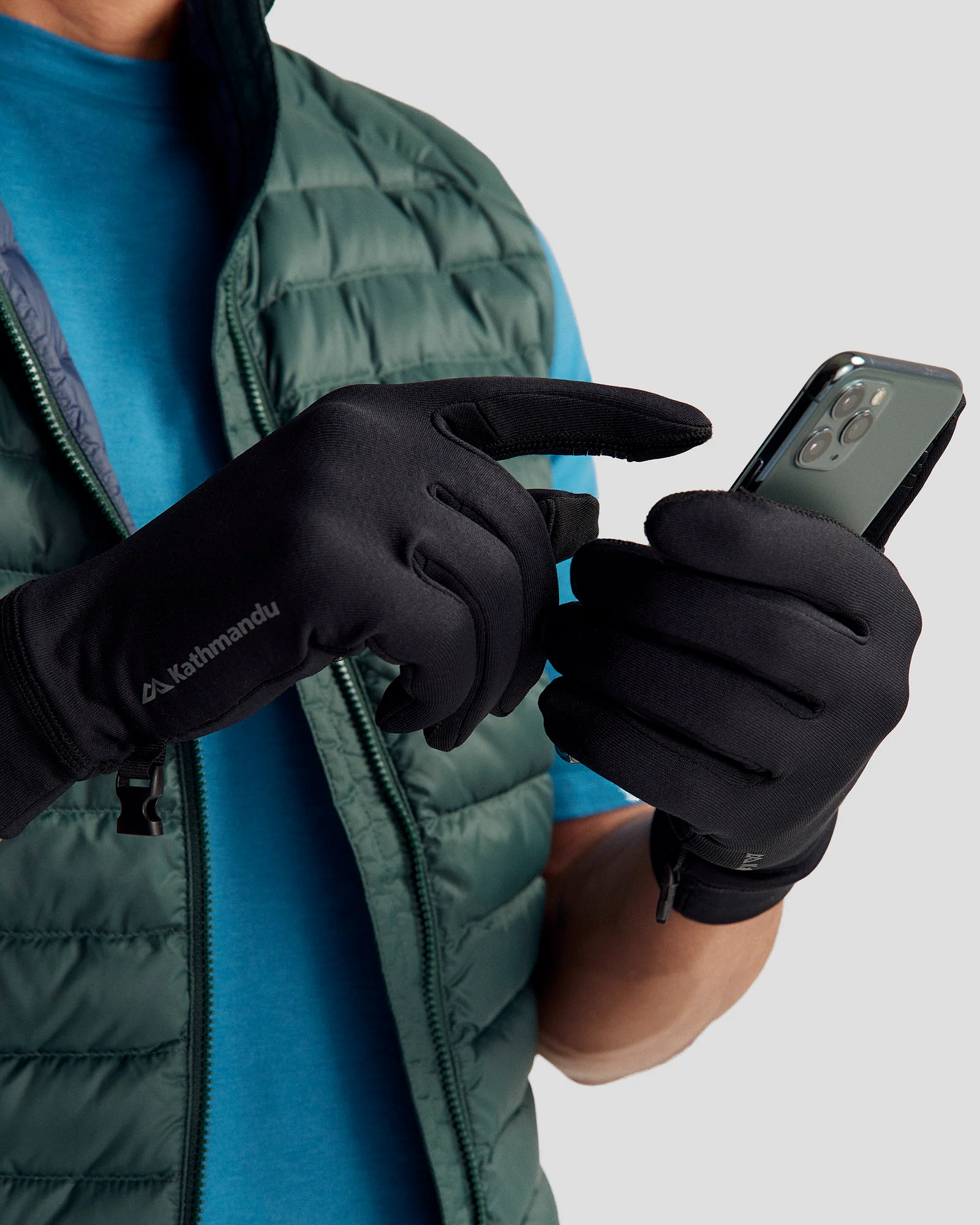 Vectron Fleece Gloves v4 - Black Stingray - Image 4